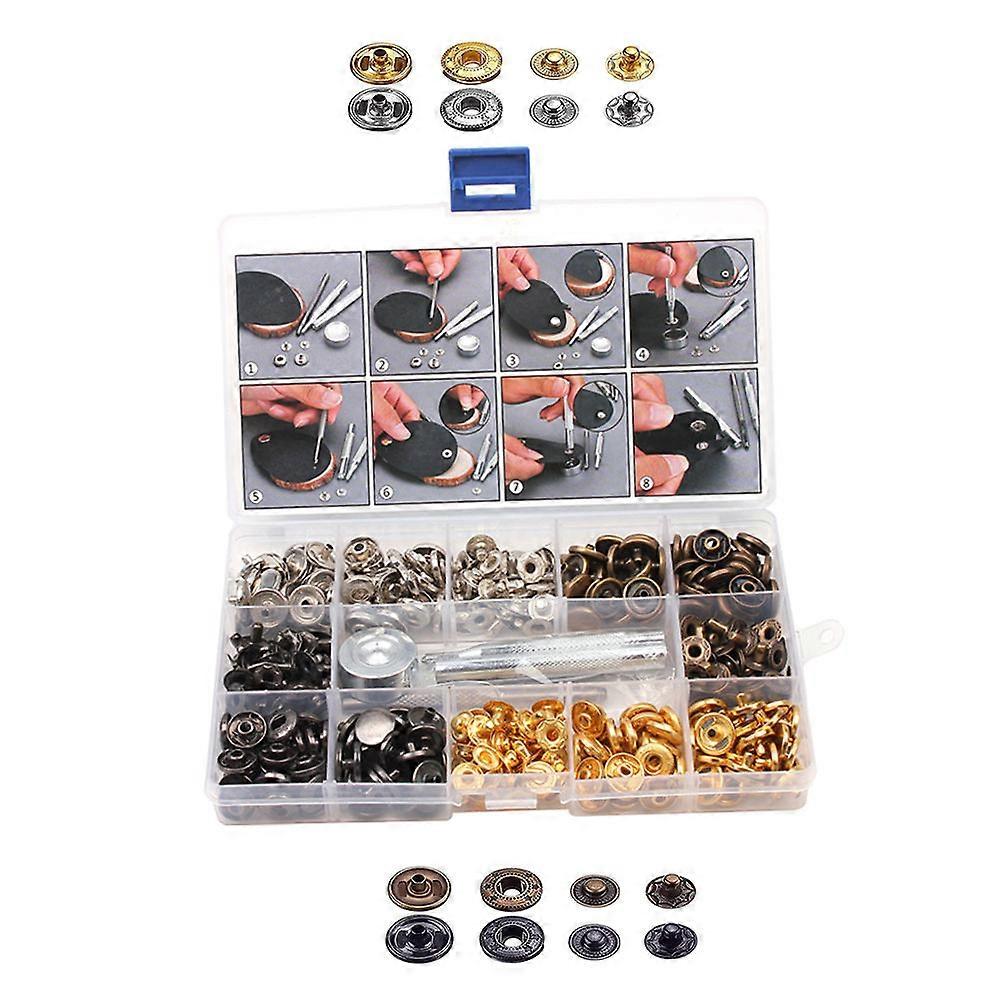 Replacement Snap Buttons Brass Material Round Shape For Baby Rompers Bibs 1 Set