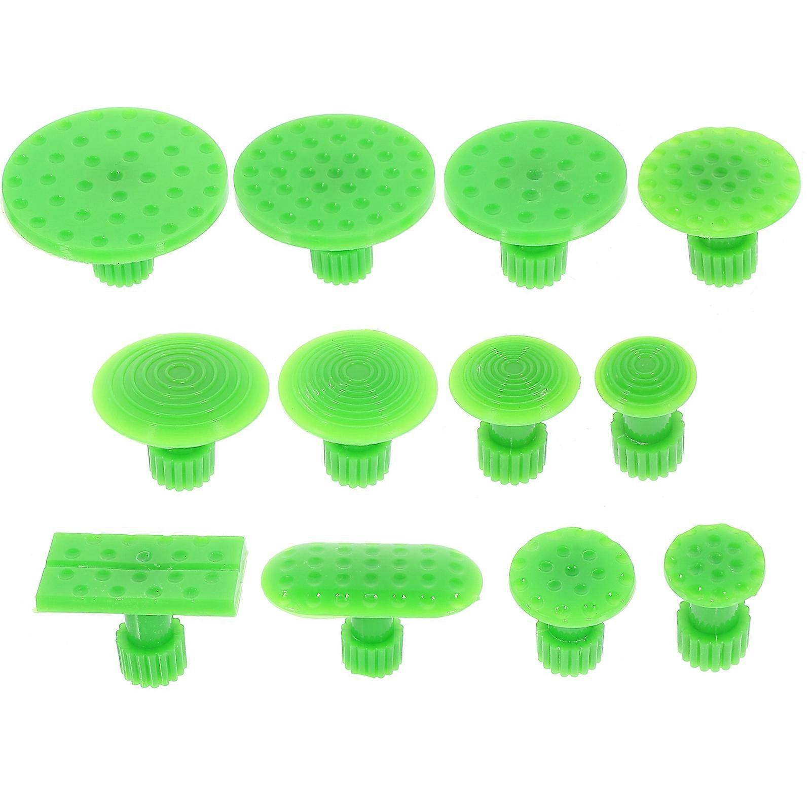 12pcs Dent Puller Tabs for Efficient Paintless Dent Removal – Versatile Suction Cup Tools for Cars, Bumpers, and Home Use