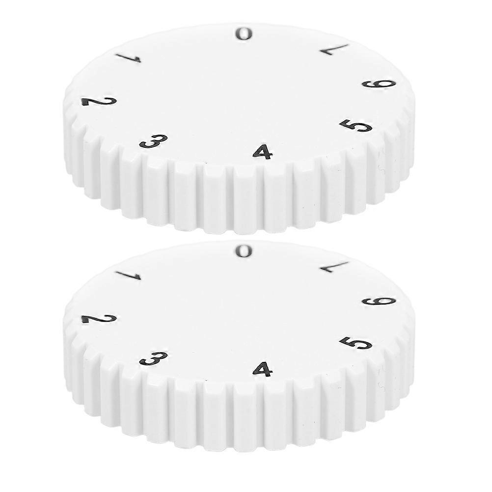 Oven Knobs Plastic Round Temperature Control For Household Users 2Pcs
