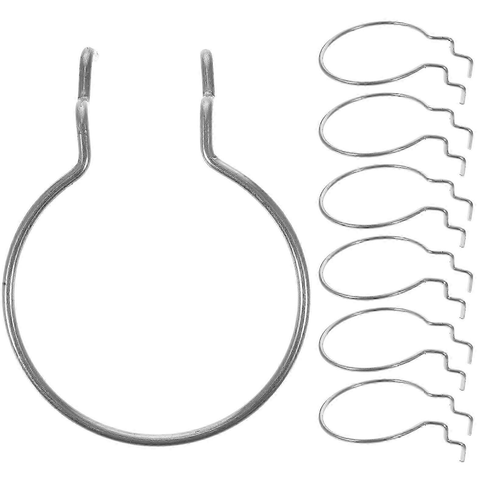 10pcs Heavy Duty Pegboard Hooks 9X7CM Silver Cup Holders Display Hooks