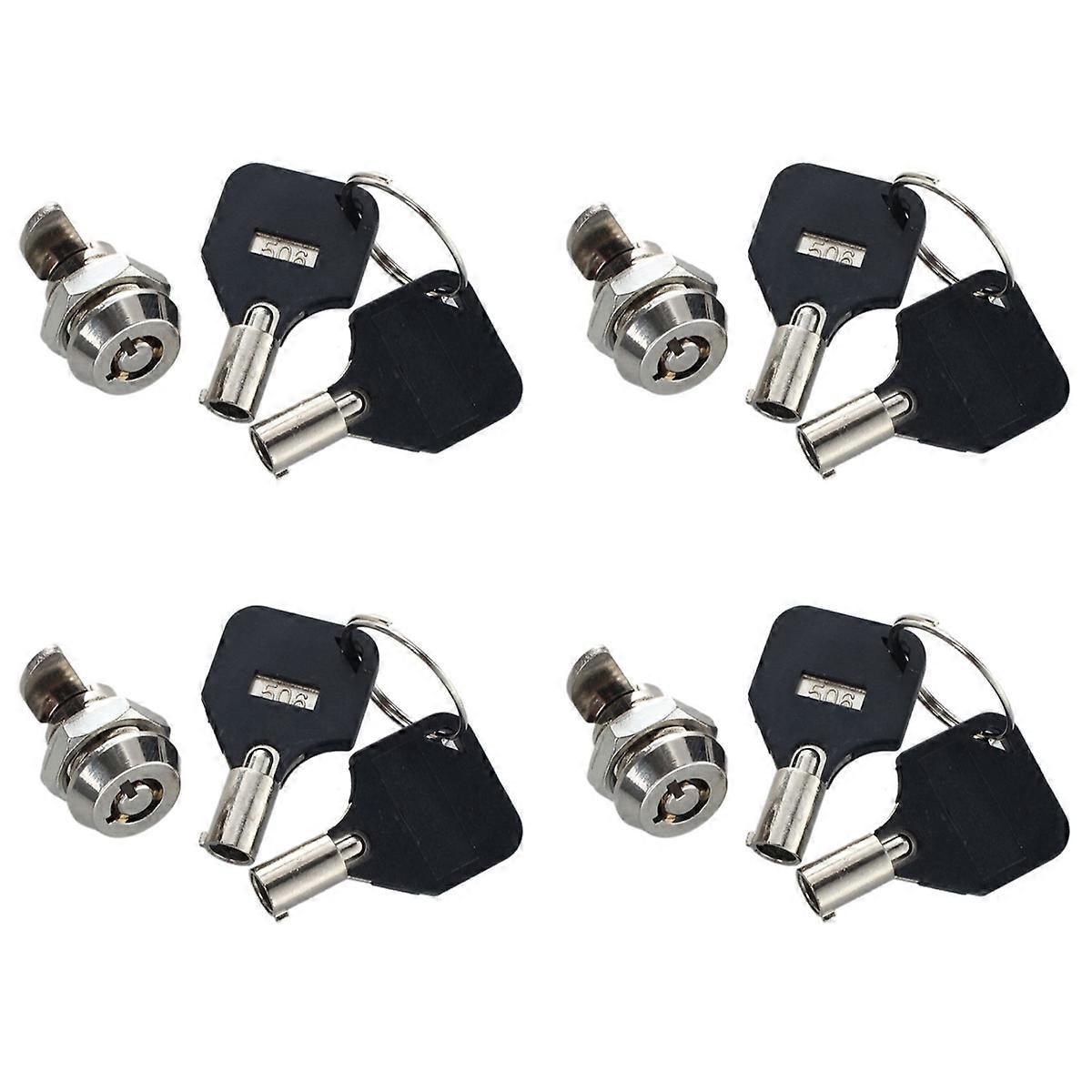 12mm Threaded Keyed Quarter Turn Cam Lock for Drawer Box Locker