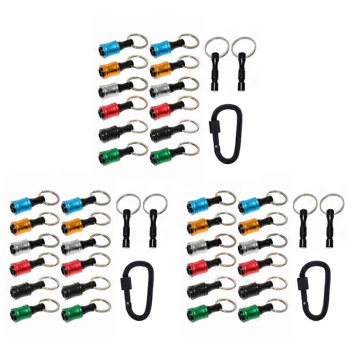 12Pieces Keychain Extension Bar Screwdriver Bit Holder Socket Adapter
