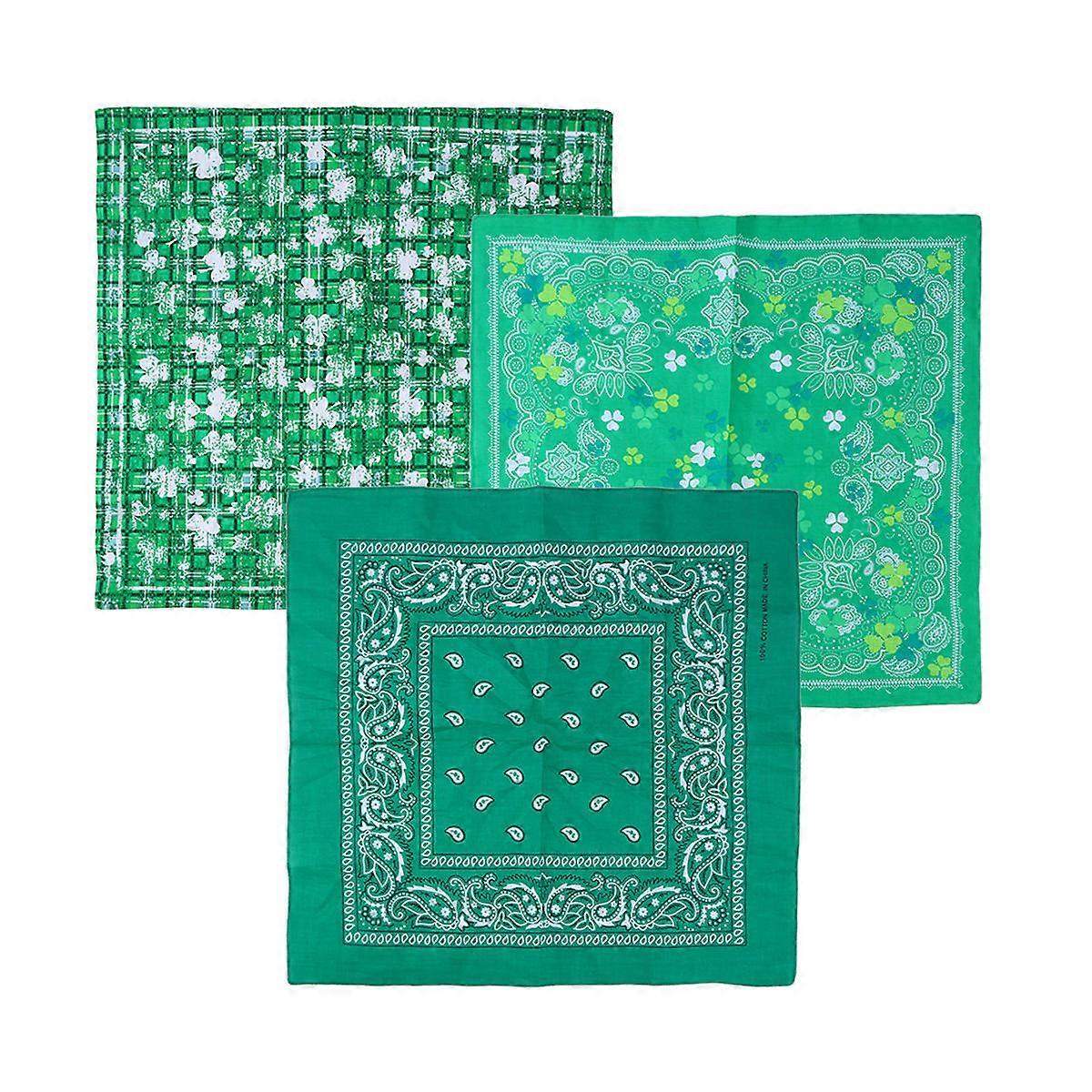 Fancy Scarf For Women Square Scarf Headband Set Cloth Decor Holiday Party 3Pcs 55x55cm