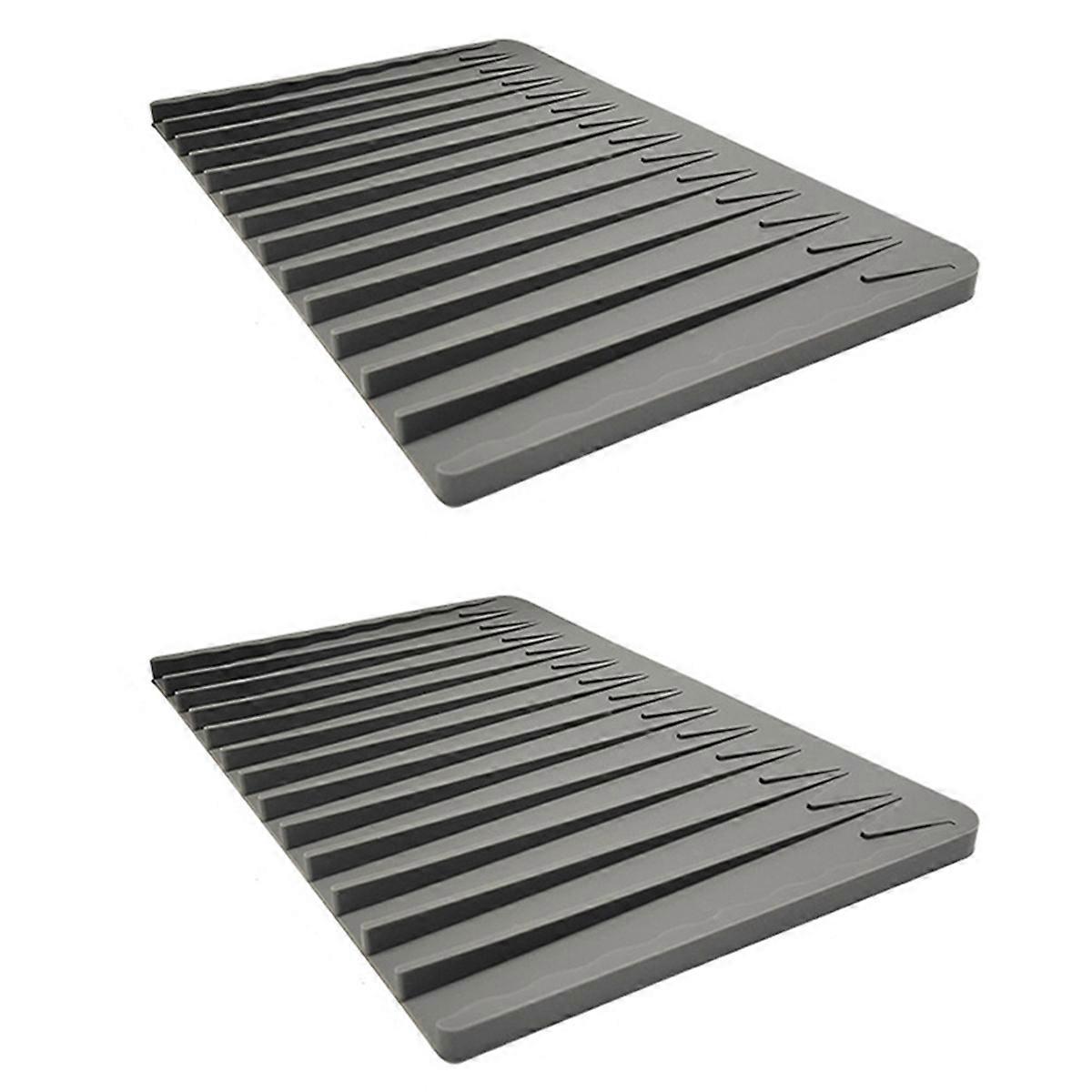 Big Silicone Dish Drying Mat 32.5X20Cm Size Drainer Mat B