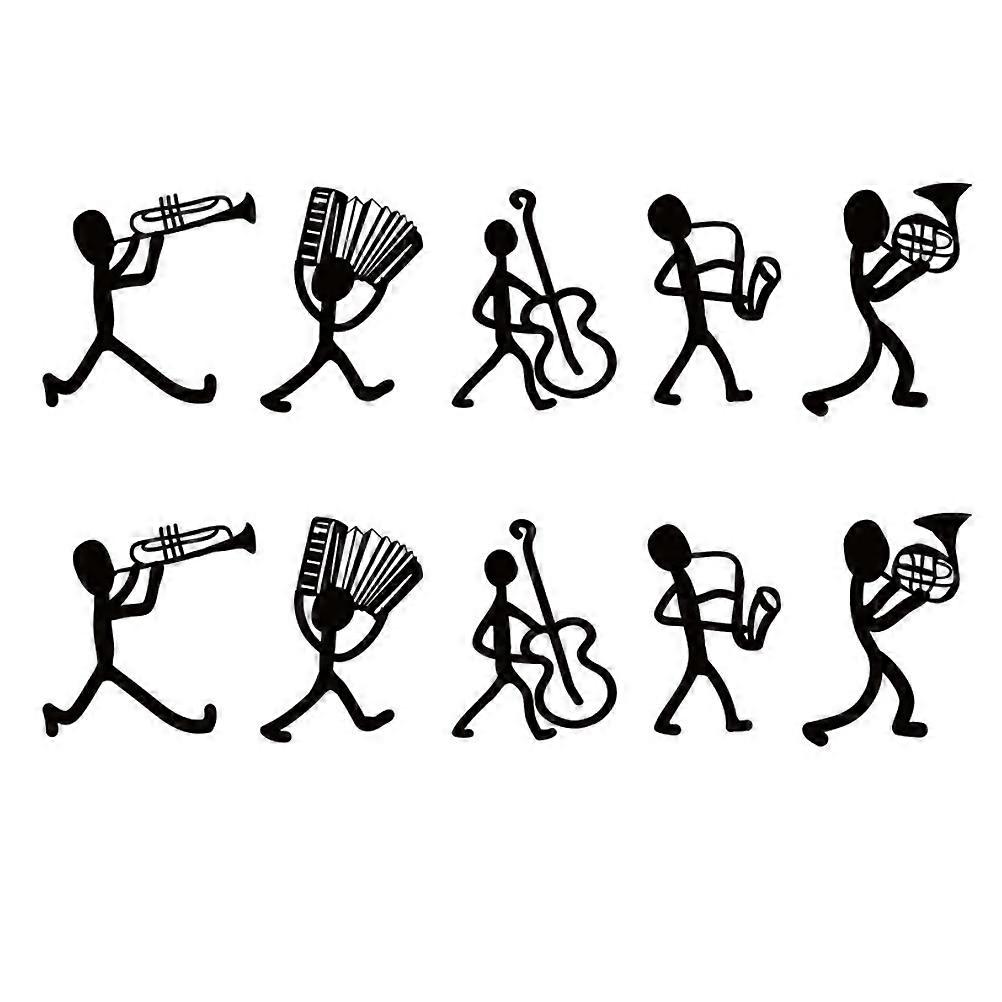 2 Sets Removable PVC Wall Stickers Stickman Decor for Rooms Playrooms Easy Apply Remove Self Adhesive Wall Art Decals for Smooth Surfaces