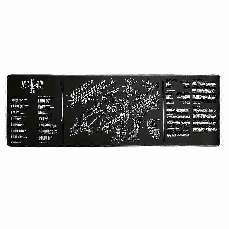 Gun Cleaning Mat with Parts Diagram and Mouse Pad - Perfect for AR15, AK47, M1911, and Remington 870 - Protects Your Work Surface and Improves Accurac
