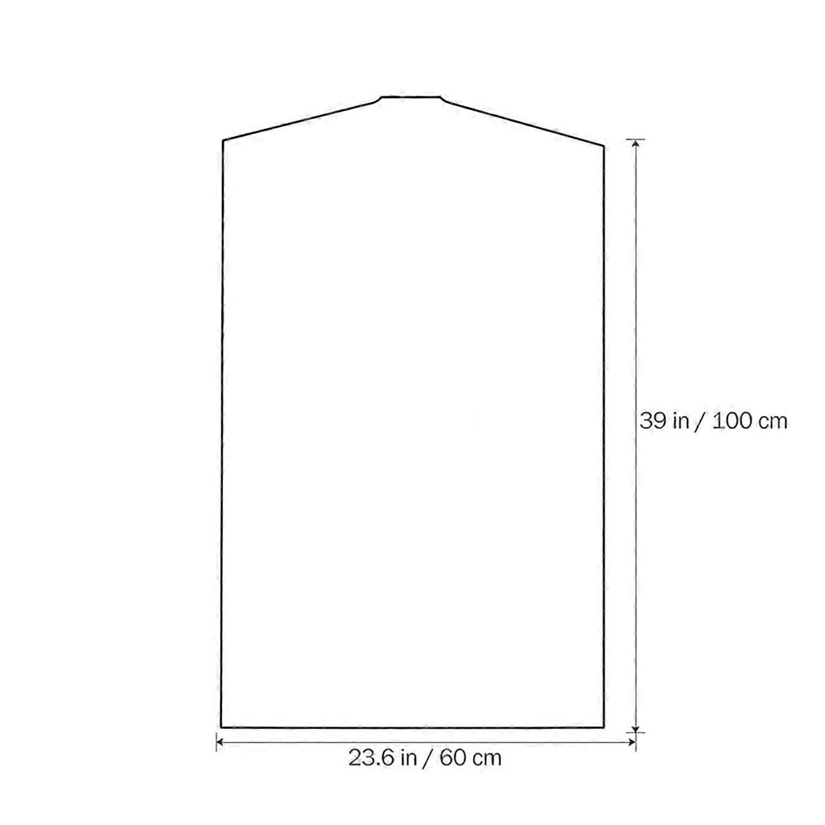 30PCS Transparent Dustproof Garment Protector Cover Bag