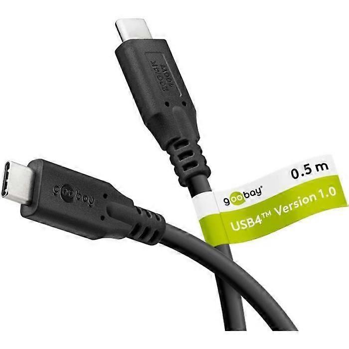 USB-C™ Cable, USB4™, 100 W, 20 Gbit/s, 0.5 m