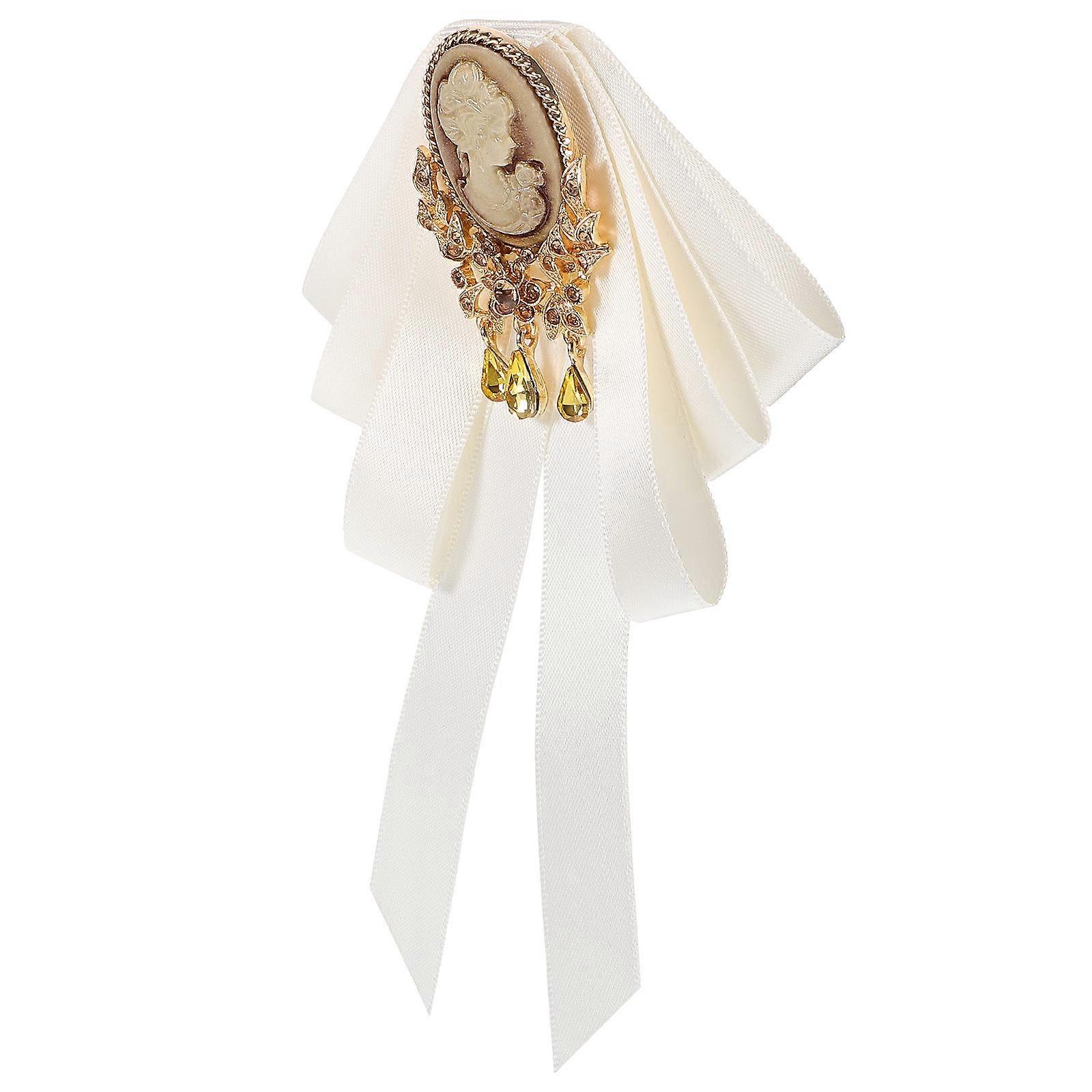Bow Shaped Pin Versatile Decorative Women Collar Pin For Clothes 6.1X4.1X0.8in 1Pcs