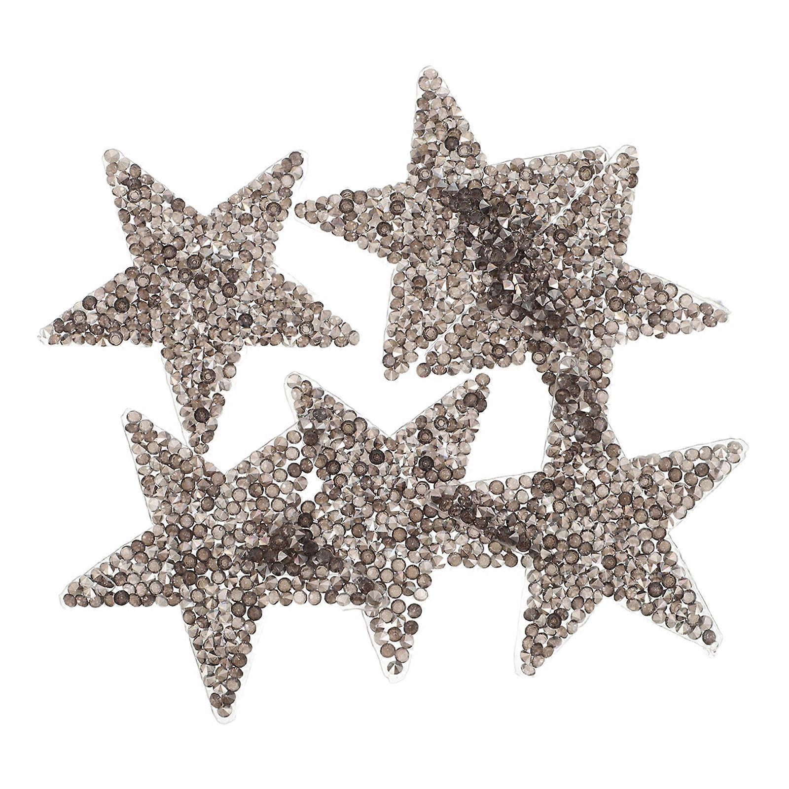 6pcs Shiny Adhesive Jean Patches for Clothing Embellishment, Unique Design for Fashion Enhancement and DIY Creativity
