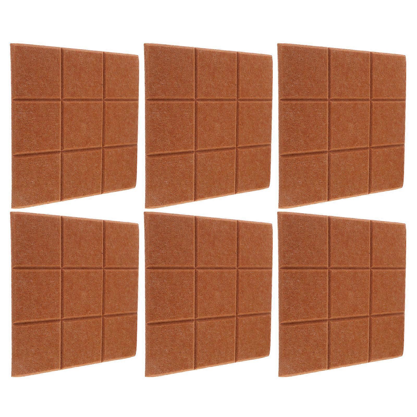 Felt Bulletin Board Self-Adhesive Photo Display Memo Board For Office Use 30.00X30.00X0.90CM 6Pcs