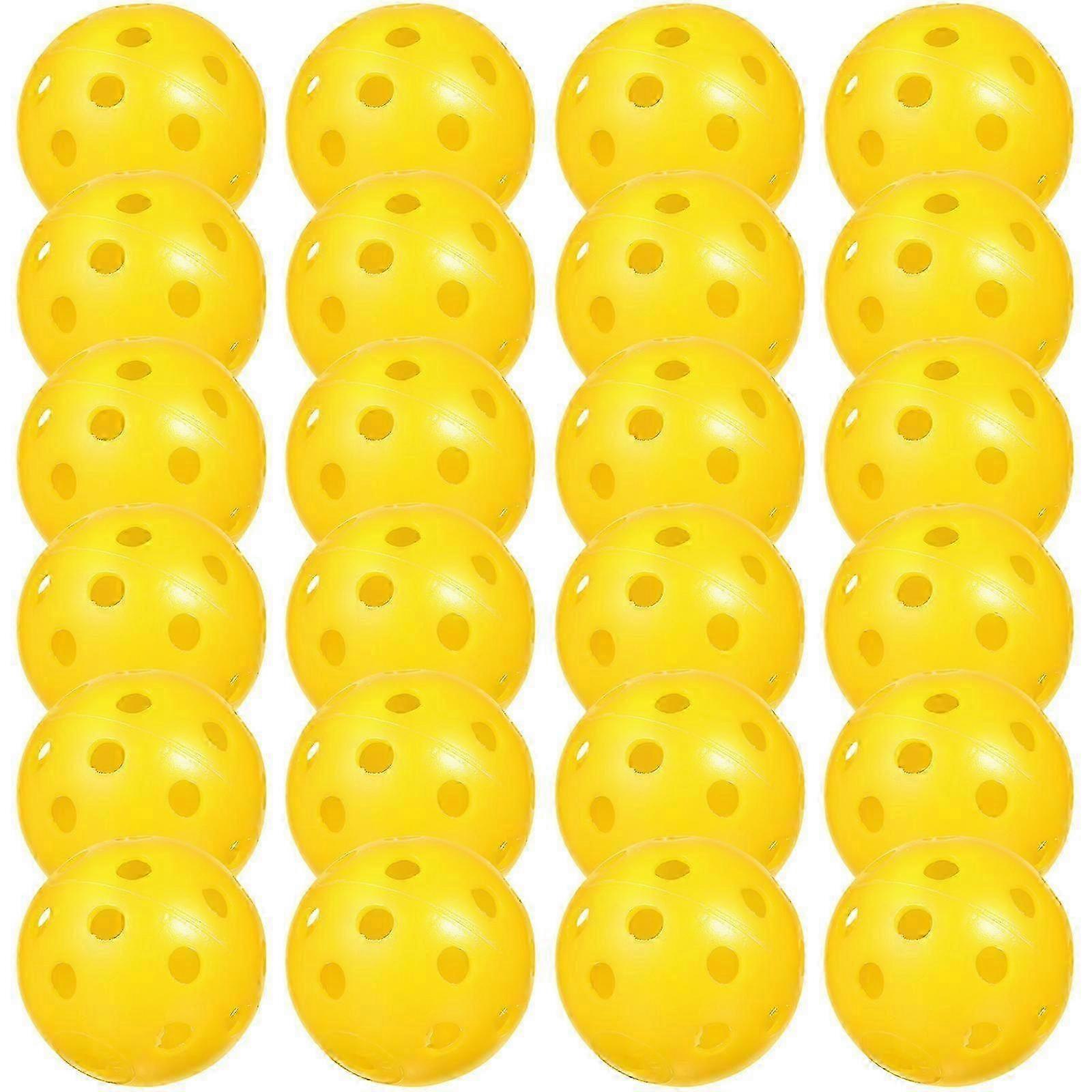 24pcs Airflow Practice Balls Plastic Training Balls Golfing Accessories