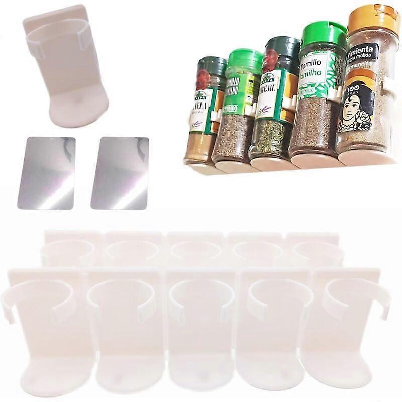 10-Pack Spice Storage Boxes, Compact Kitchen Organizer for Herbs and Spices, Space-Saving Containers with Lids