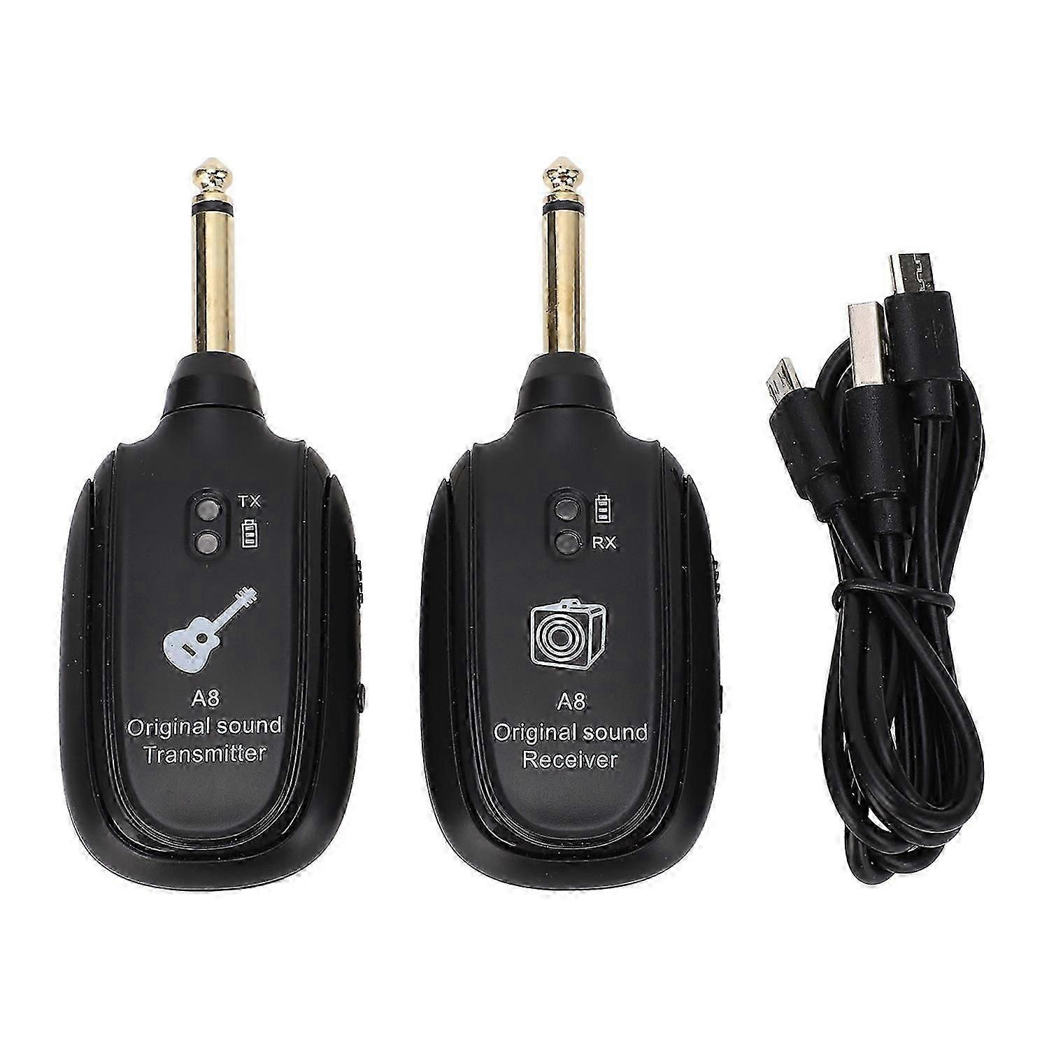 Guitar Transmitter Receiver Set 20Hz to 20kHz 730mhz Wireless Guitar System for Bass Violin