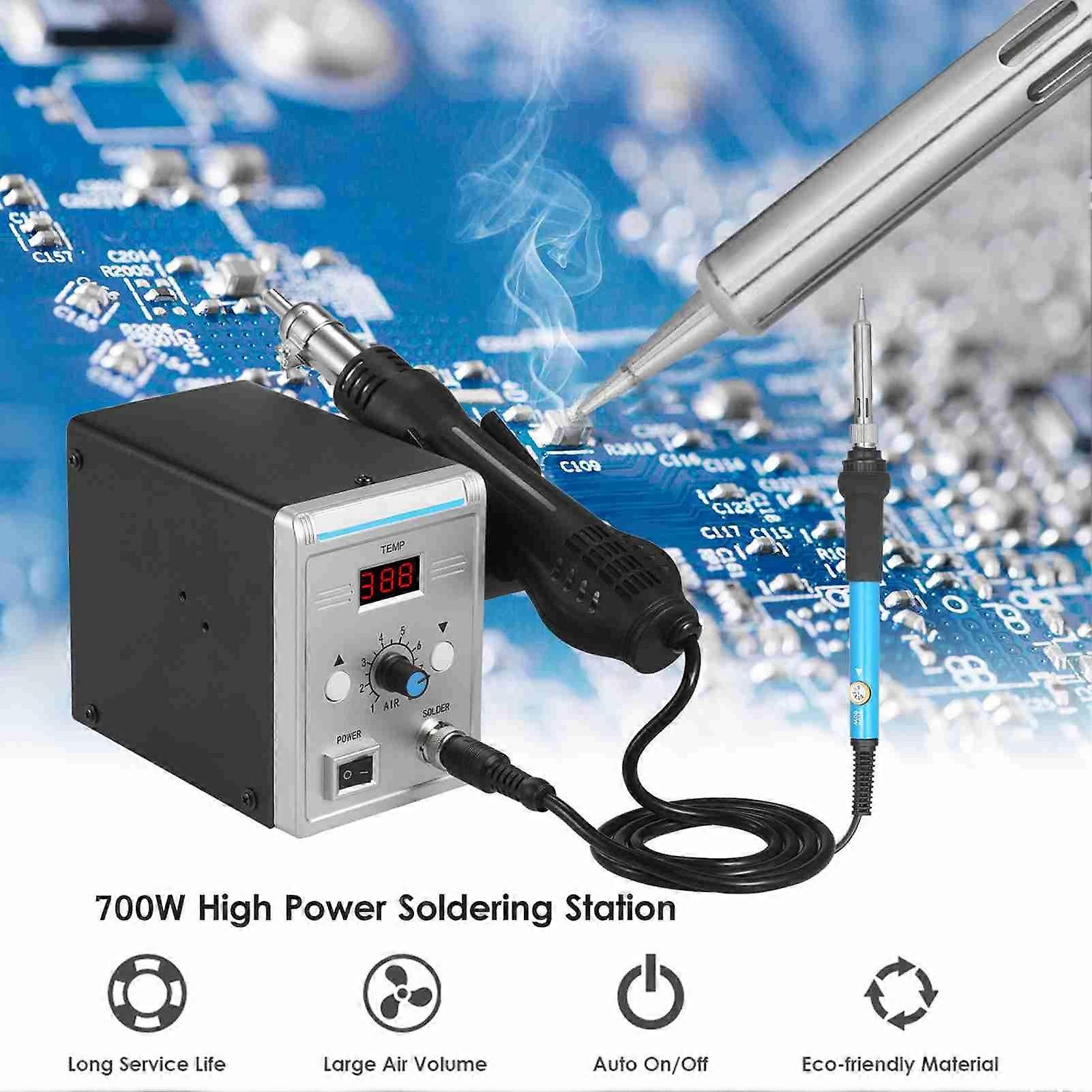 Soldering Station 700W Mini High Speed Welding Station Repair Tool with LED Temperature Display