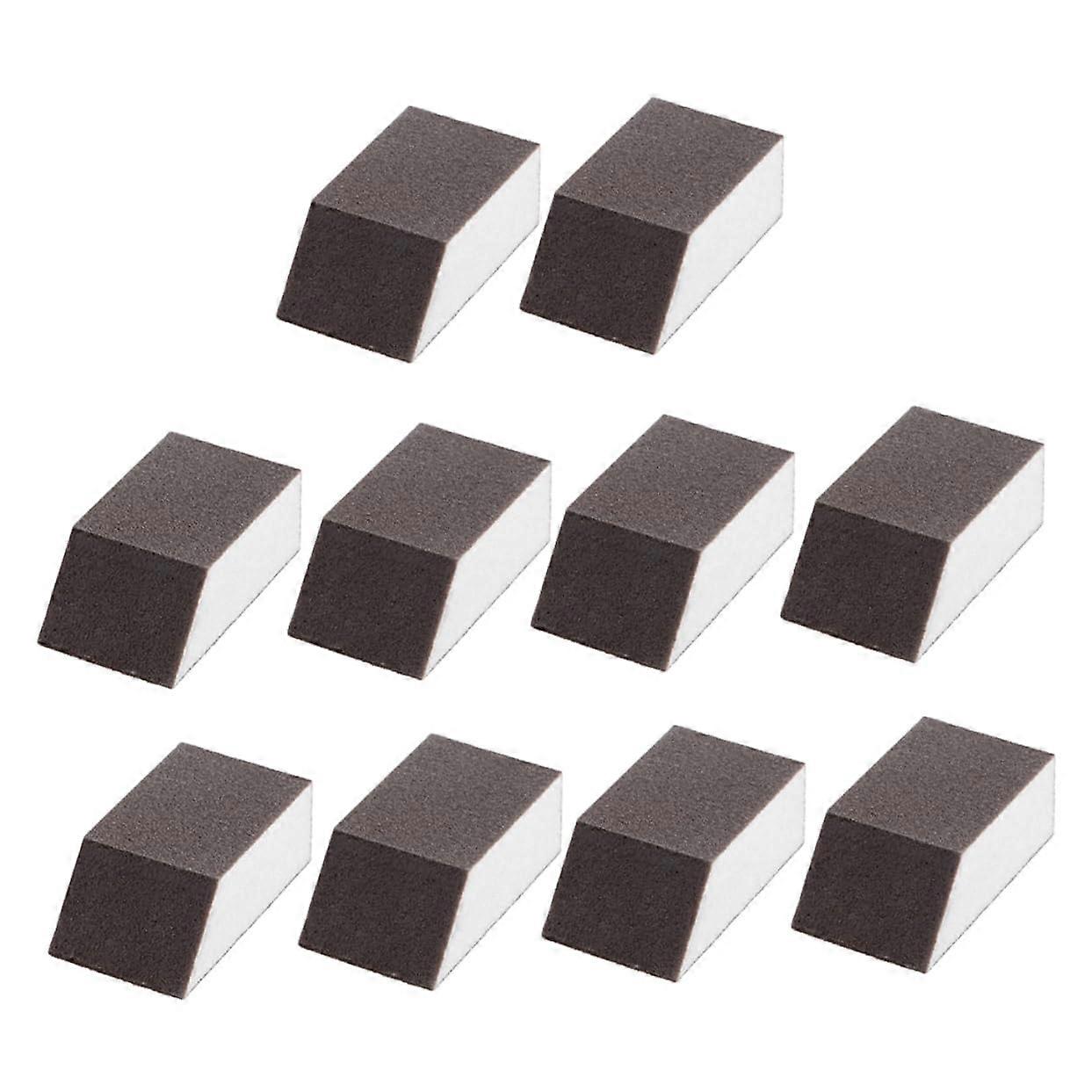 10-Pack Kitchen Sanding Sponge Cleaning Brushes for Pots and Pans, Strong Decontamination Emery Material