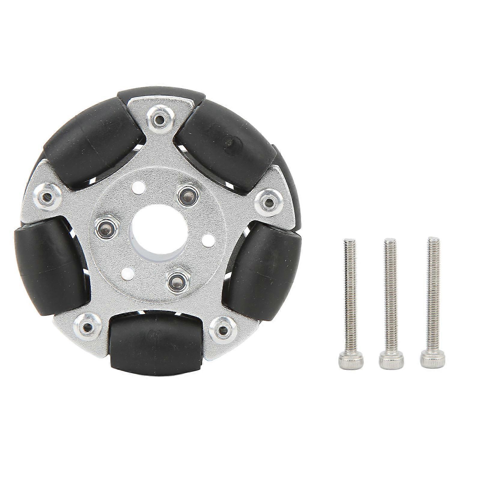 60mm Robot Omni Wheel Aluminium Alloy 360 Degree Rotation Robot Omni Wheel Replacement for Upgrade