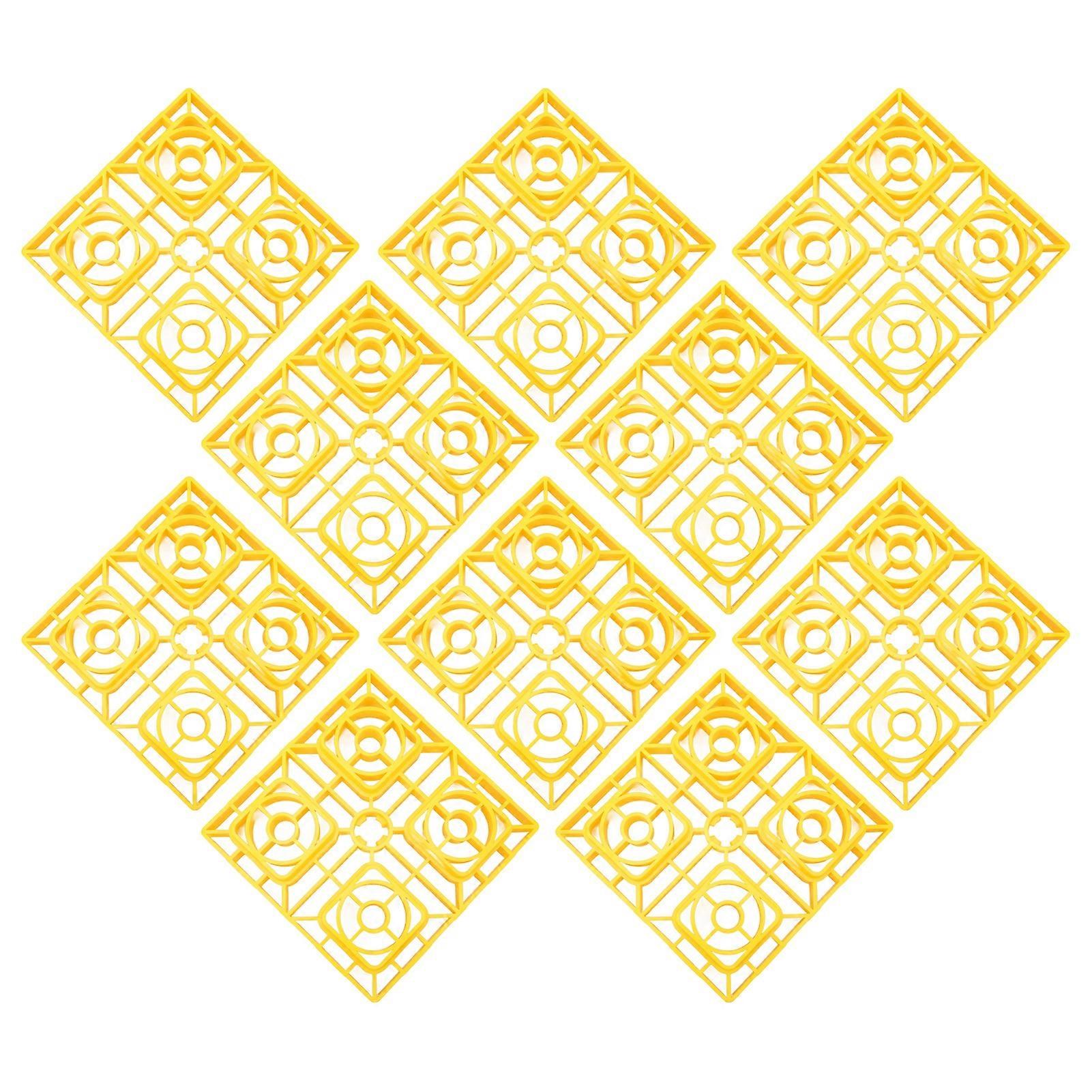 10pcs Camper Leveling Blocks Antislip Pads Design Heavy Duty Leveling Blocks with Storage Bag for Leveling Single and Dual Wheels 