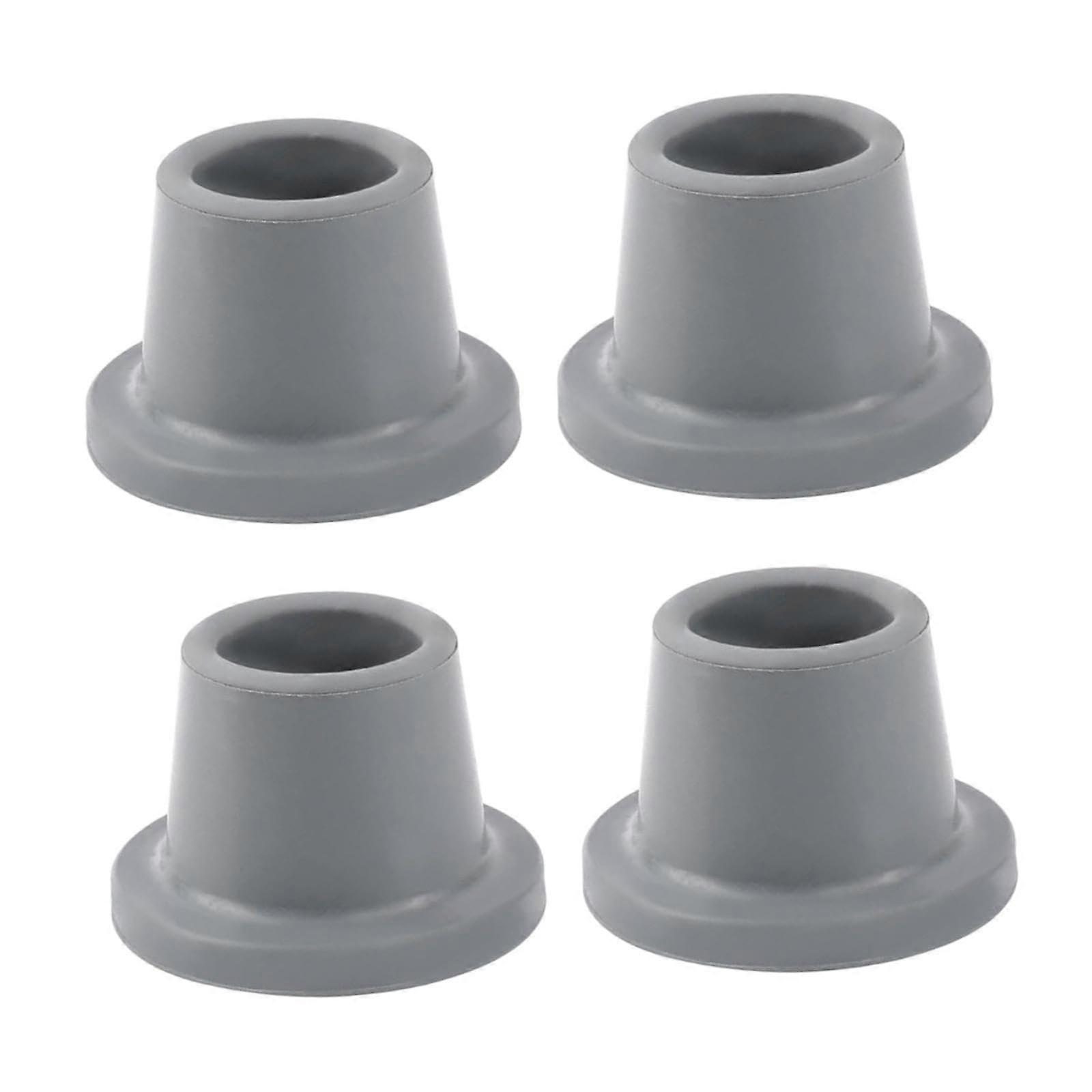 4 Pieces Shower Chair Rubber Feet Non-Slip Tips Compatible with Bathroom Transfer Bench Home Bath Seat