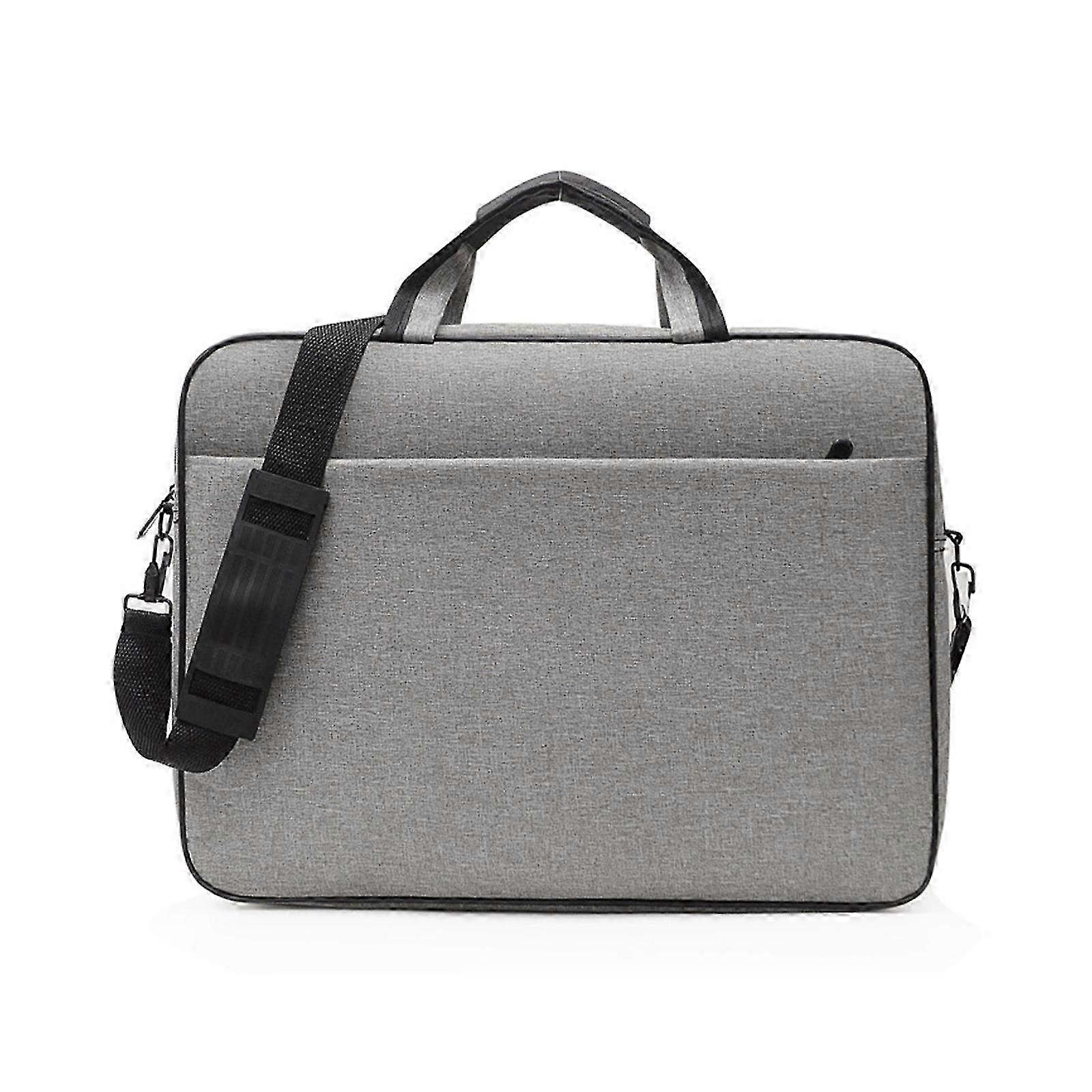 Universal Gray Laptop Briefcase for 15.6-17.3 Inch Notebook with Shoulder Strap, Business Computer Bag & Carrying Case for 17.3 Inch Laptops