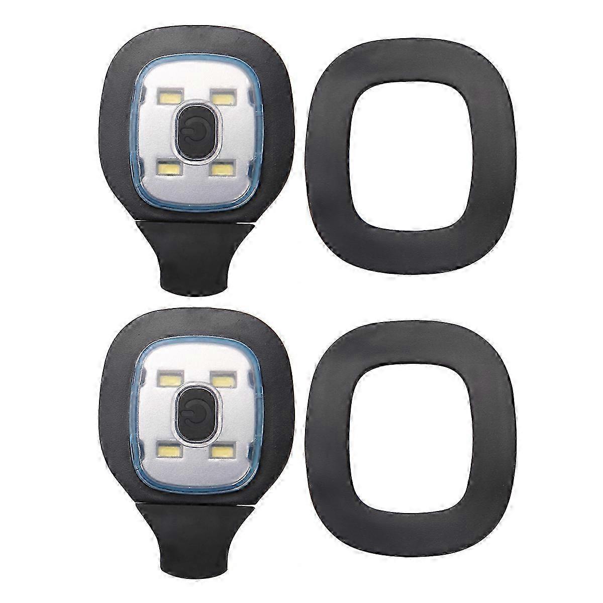 2Pcs USB Rechargeable Light for LED Beanie Hat,Replaceable Headlamp Cap DIY Hat