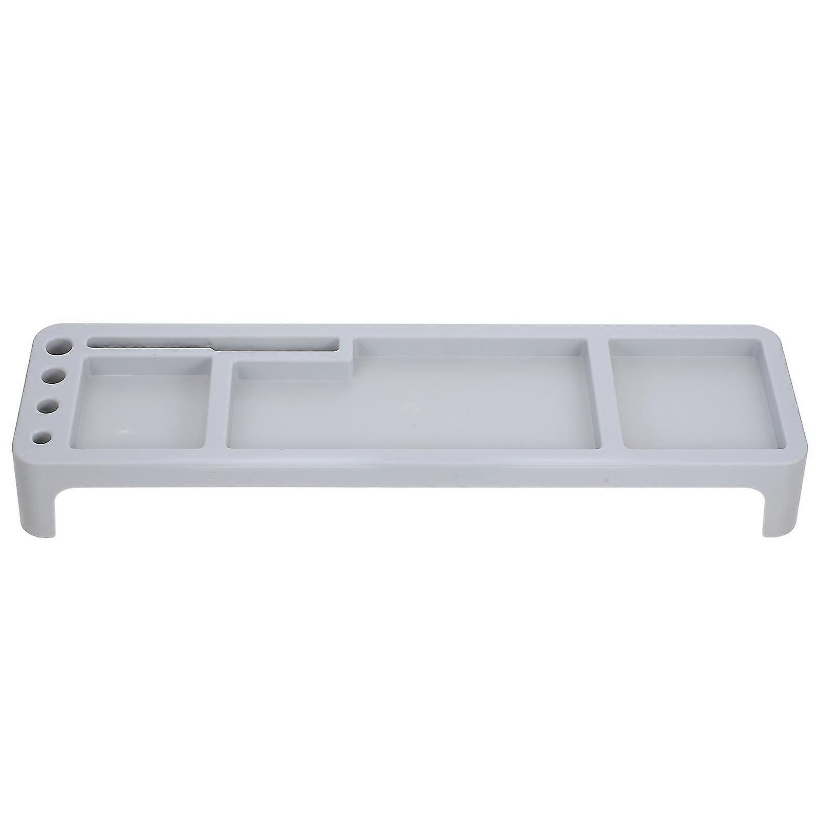 Ergonomic Monitor Stand Desk Riser with Multi Functional Storage – Sturdy Computer Holder for Improved Posture, Neck Relief, and Space Saving Desktop