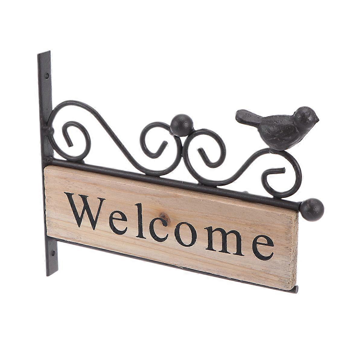 Hummingbird Wall Decoration Home Adornment Multi Color 18.5x15x1.5cm Rustic Style 1Set