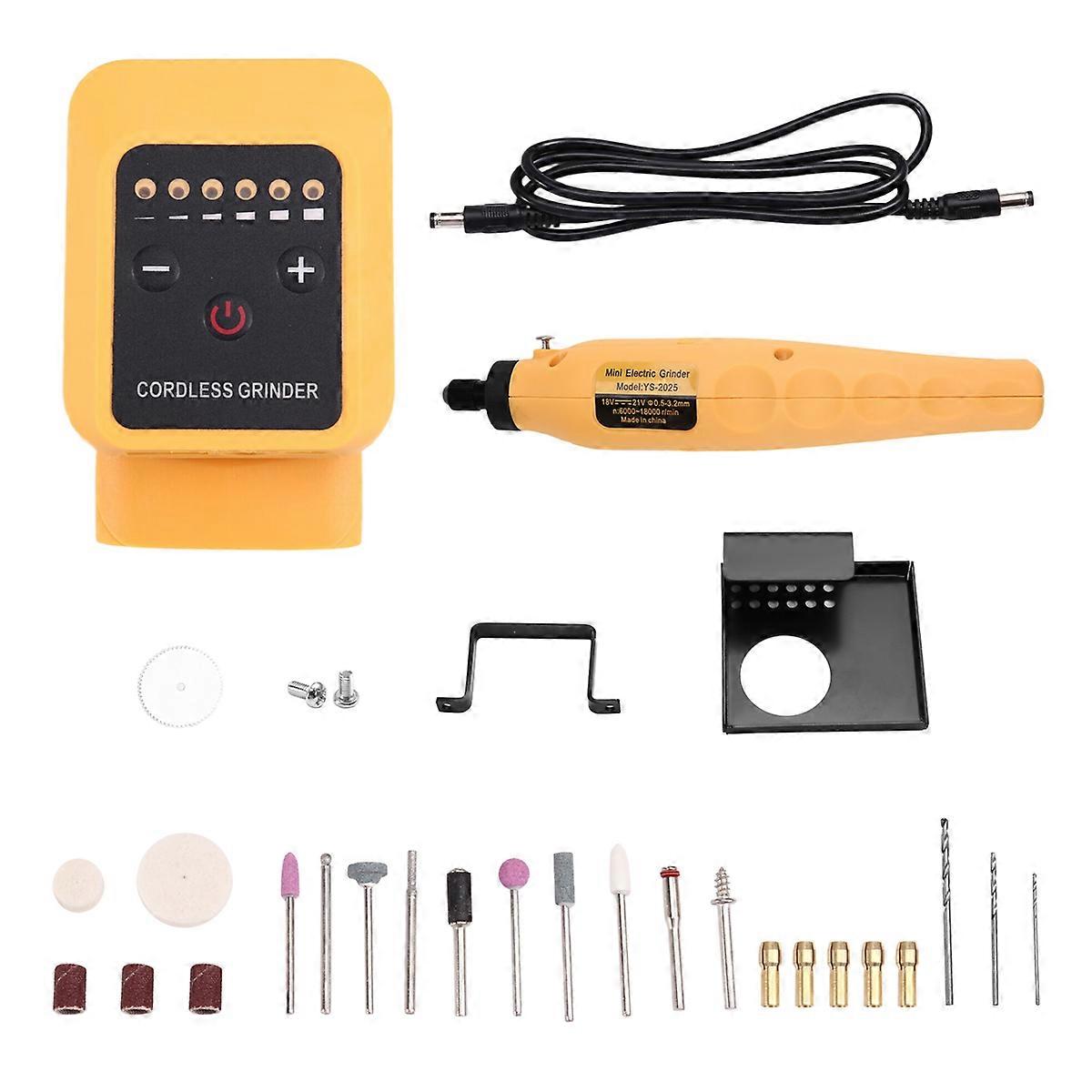  18-21v Lithium Battery Small Electric Grinder 6 Speed Adjustment for Battery Interface Small Ele