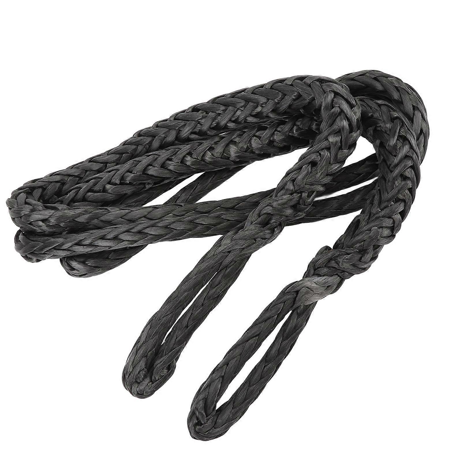 1/2in X 6.56ft Winch Rope Extension 26455lbs Breaking Strength Winch Towing Extension Cable Line for Off Road Vehicle ATV UTV SUV