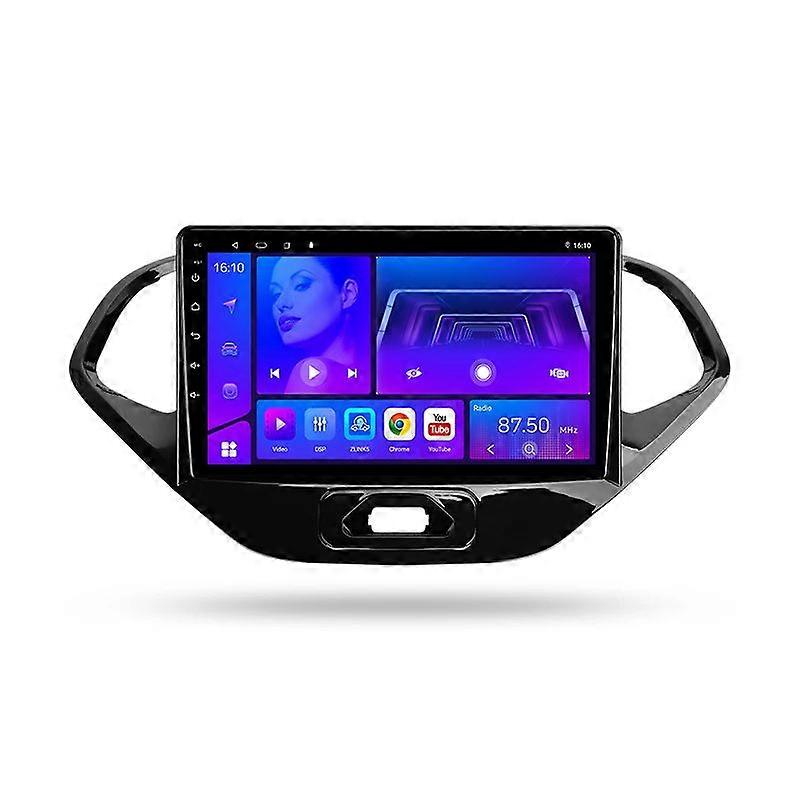 2 Din For Ford Figo 2015 - 2018 4G 8-core WIFI Android Auto Car Radio Player Stereo Tesla Vetical Screen 9 Car Multimedia Video Player GPS Navigation