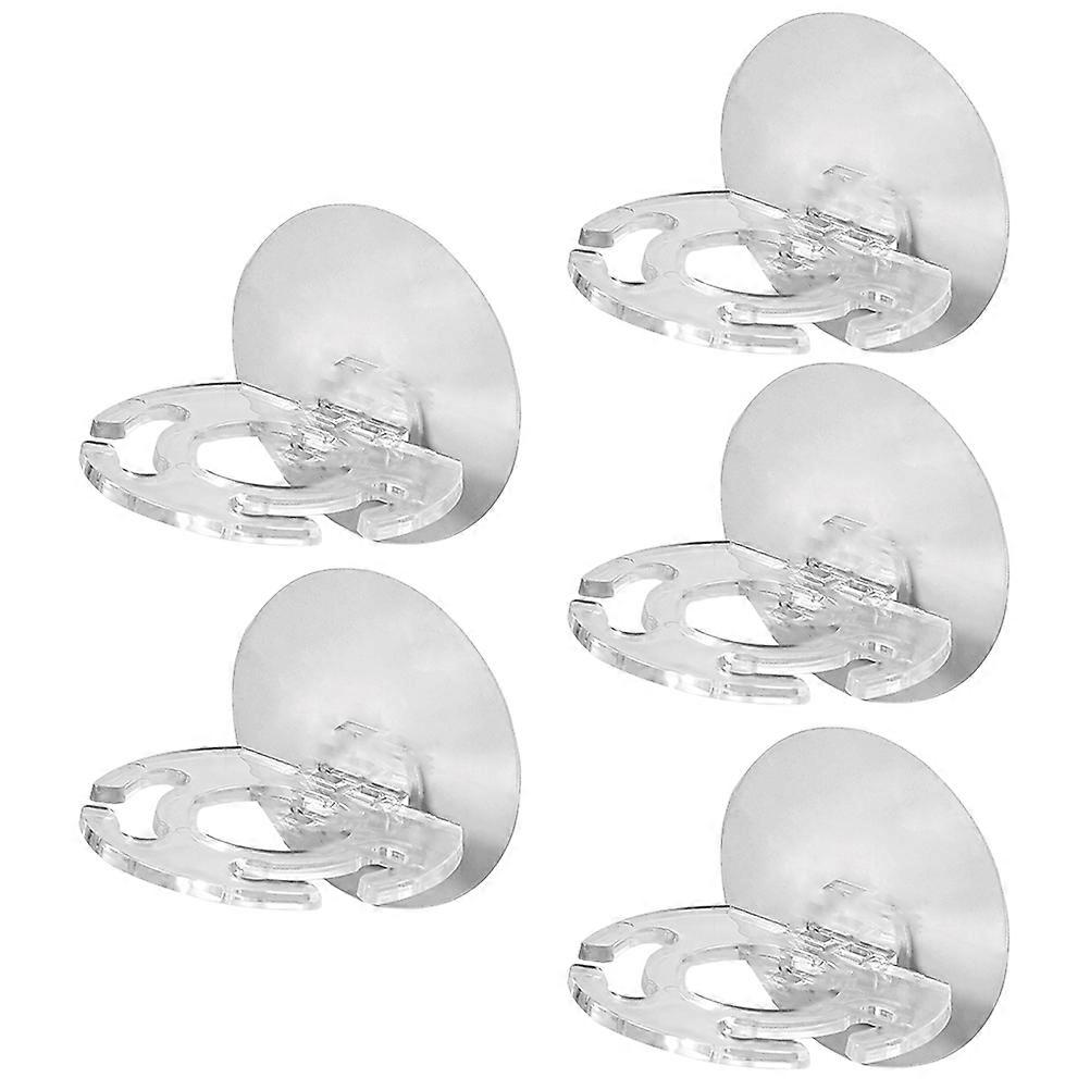 Bathroom Toothbrush Holder Made of Plastic for Storage Use Assorted Color Space Saving Design 5pcs