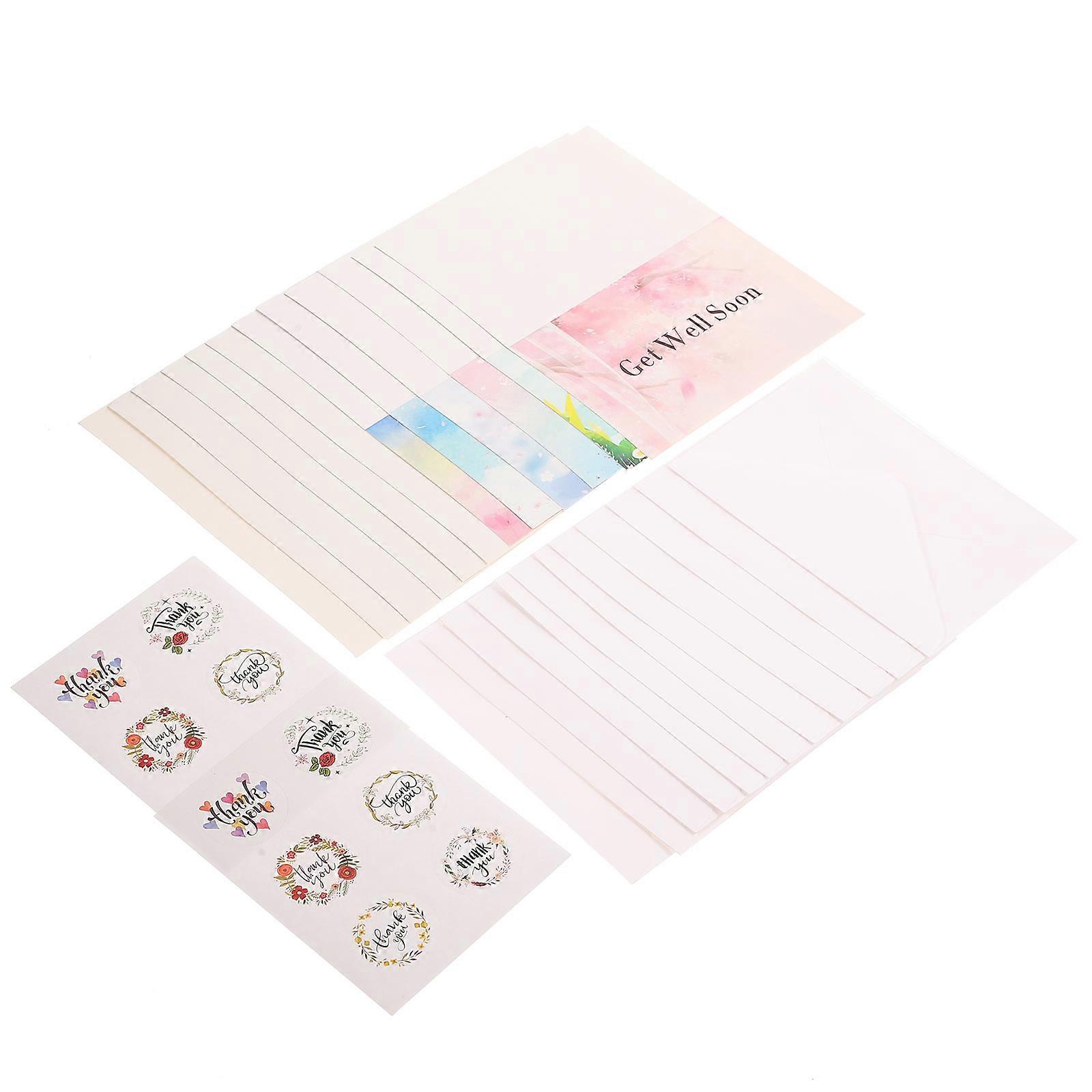 Comforting Encourage Cards Decorative Wish Message Envelopes Party Holiday Special Day 2Sets