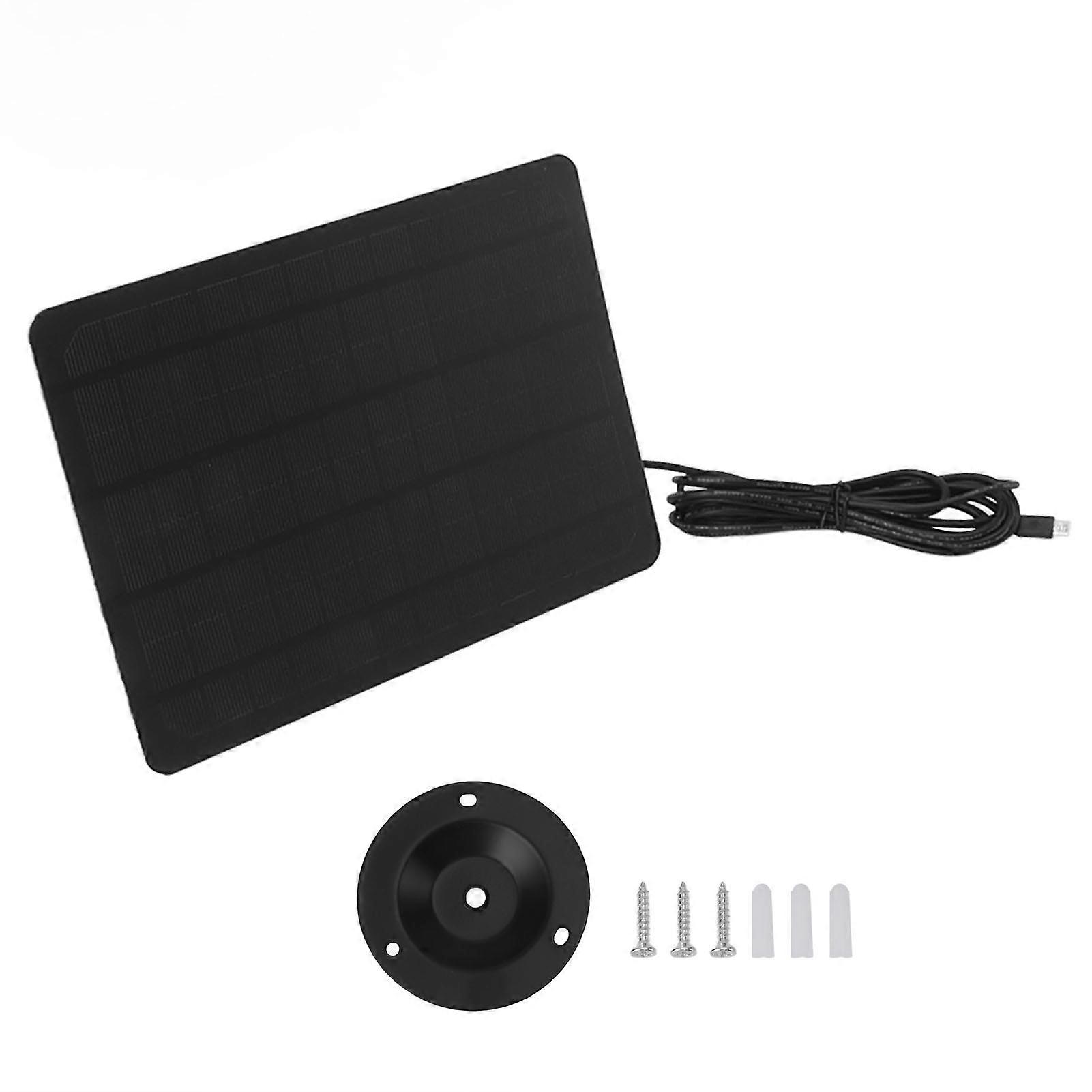 Wall Solar Waterproof Polysilicon Solar Panel Android Charging Head for Surveillance Cam 10W 6V