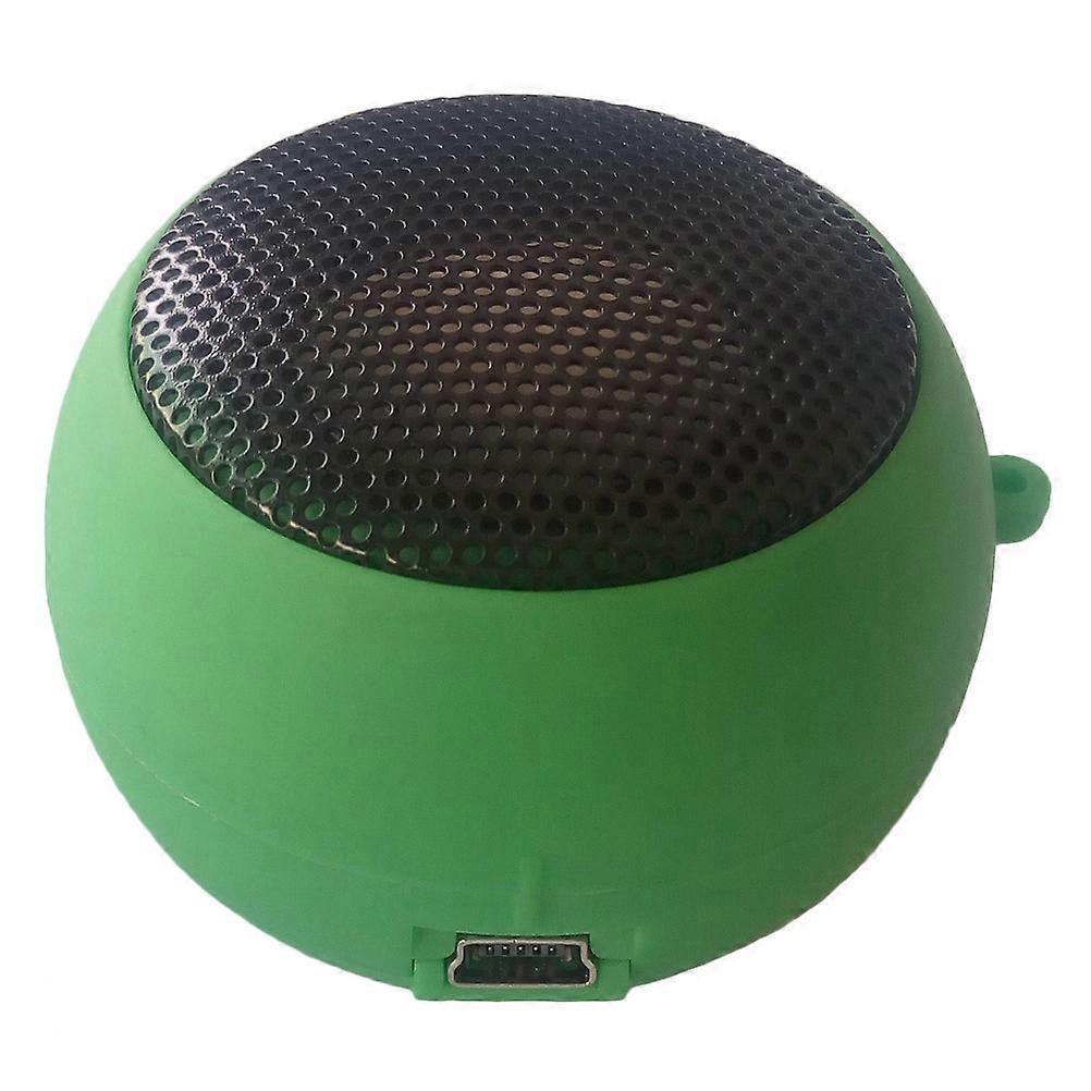Tablet Speaker Usb Rechargeable Wired Use Green 5.2X5.2CM SNR >=75dB 1Pcs