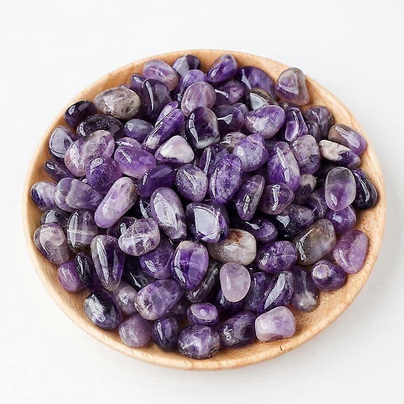 Violet Natural Crystal Stone - Polished Tumbled Stone 100g, 1.5-2cm, Aromatherapy and Aquarium Decoration