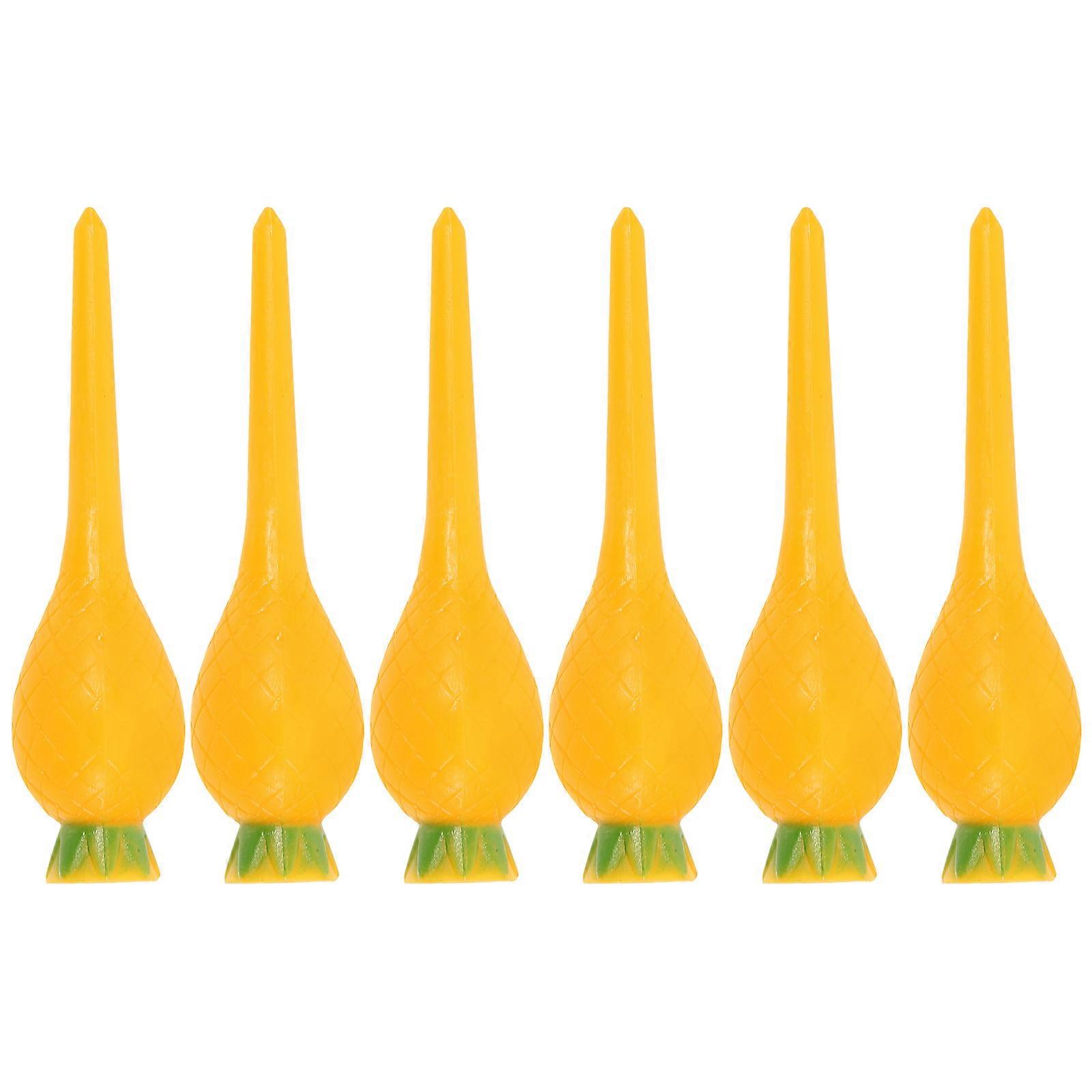 Golf Spikes Unique Design Plastic Tees Practical and Durable for Golf Practice 6Pcs