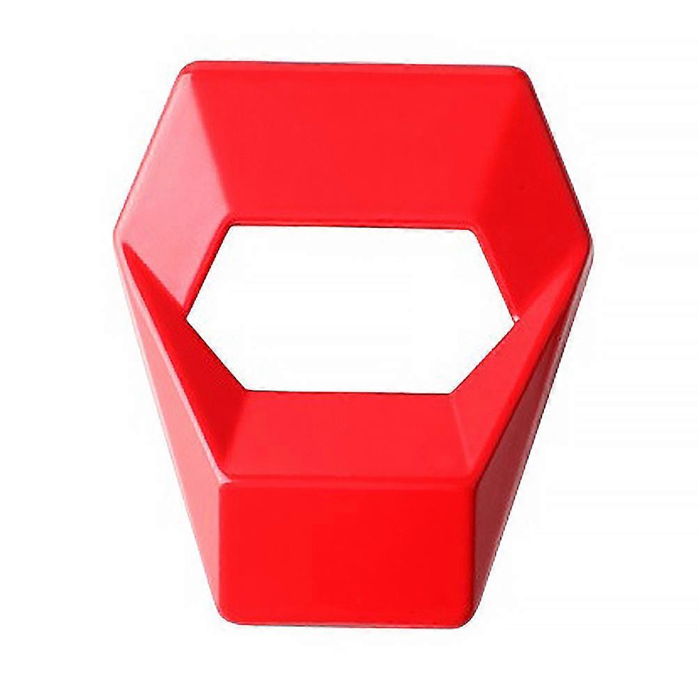 Car Keyless Start Cover Auto Ignition Switch Cover Driving Fun Red 5x4x4cm Emergency 1Set