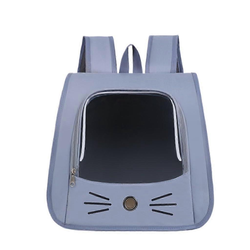 Cat Bag Summer Foldable Breathable Pet Carrier, Portable Cat Bag, Breathable Cat Backpack Blue