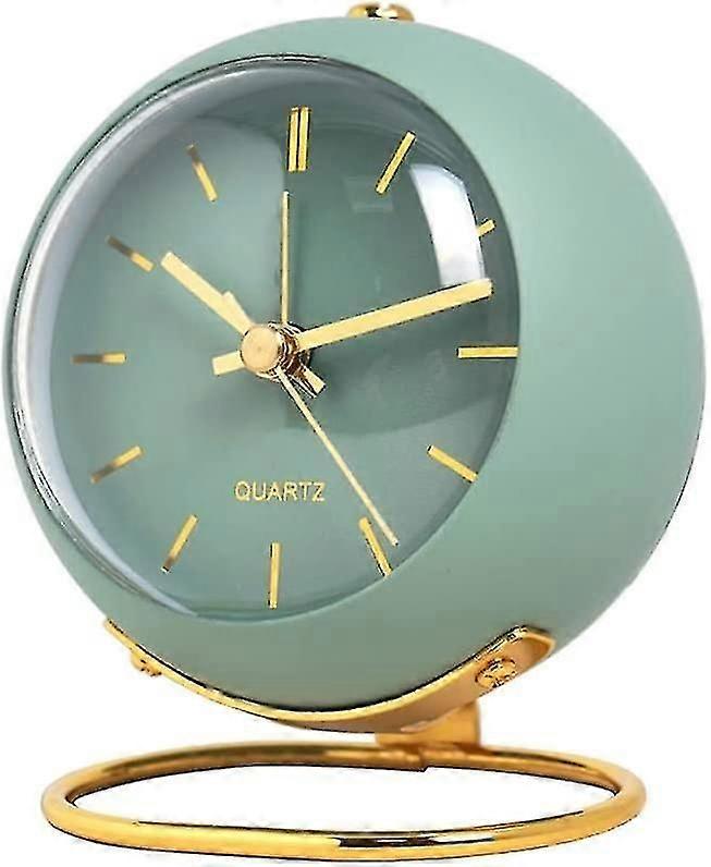 Alarm Clock with Lights,Small Silent Alarm Clock Student Bedside Alarm Clock Luminous Pointer Clock