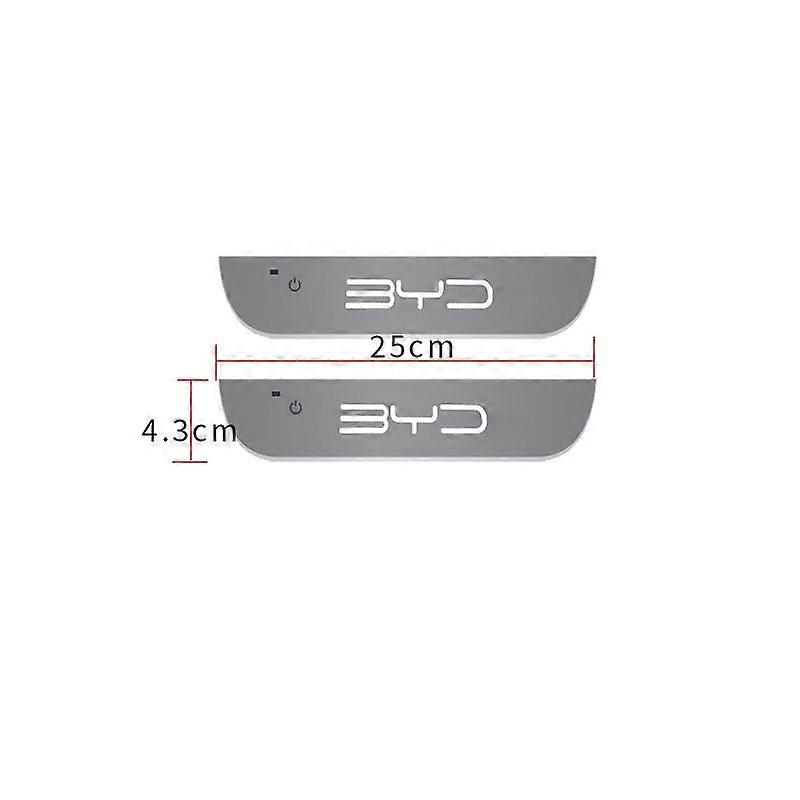 התאמה מותאמת אישית ל-BYD Atto 3 EV יואן שיר האן 2022 2023 דלת קבלת פנים לרכב מוארת סיל אור לוגו מנורת LED קישוט דוושת רכב מנועי Ligh