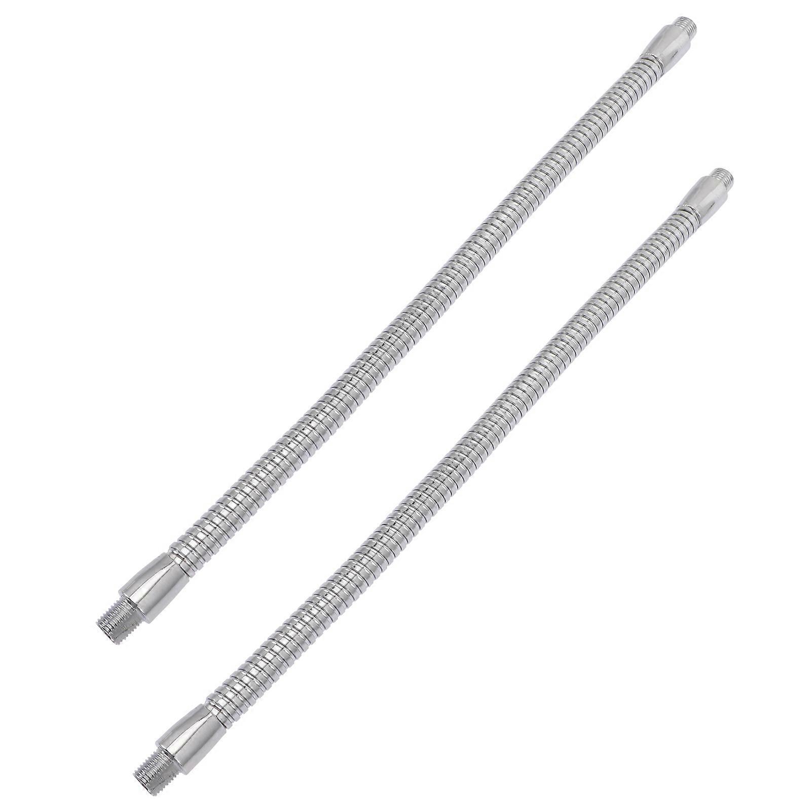 Gooseneck Flexible Tube Gooseneck Silver 30.00x1.30x1.30cm Adjustable and Flexible Clamp Lamp Hose 2Pack