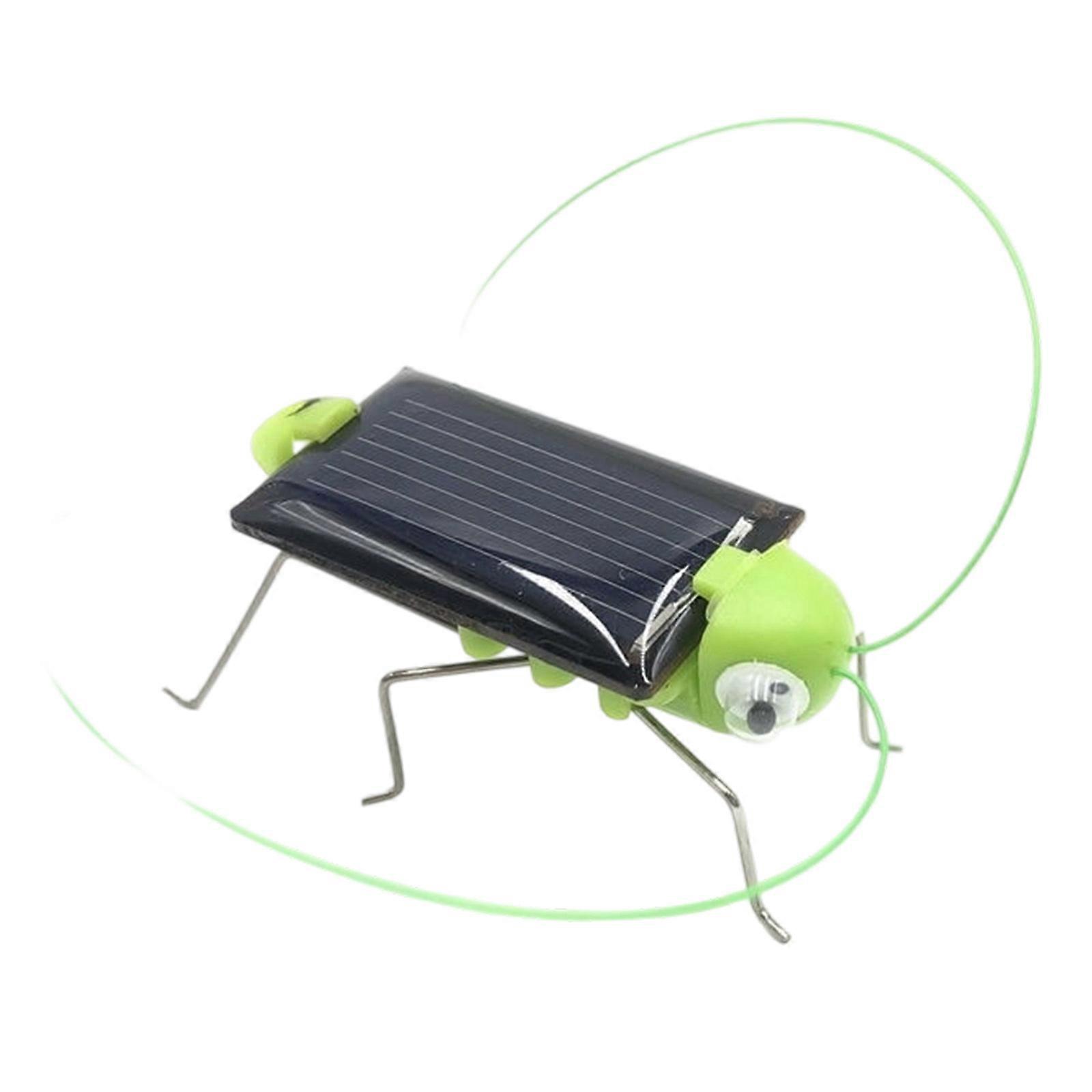 DIY Solar Energy Grasshopper Toy STEM Educational Building For Kids Interactive Learning Gadget Funny Prank Surprise Multicolor