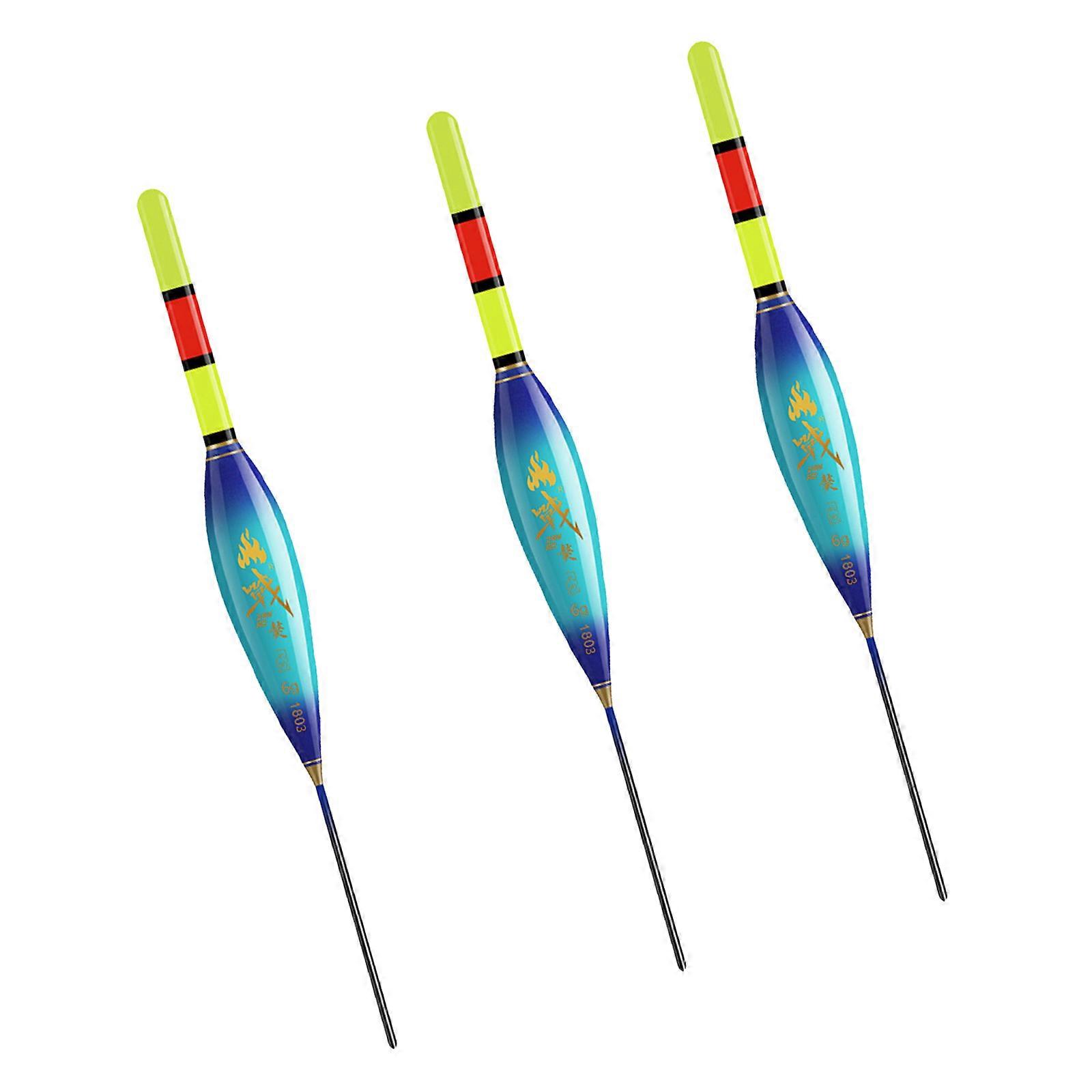 3Pcs Night Light Electronic Float Highly Sensitive Fishing Slippery Float LED Electronic Rock Fishing Float Enduring Multicolor