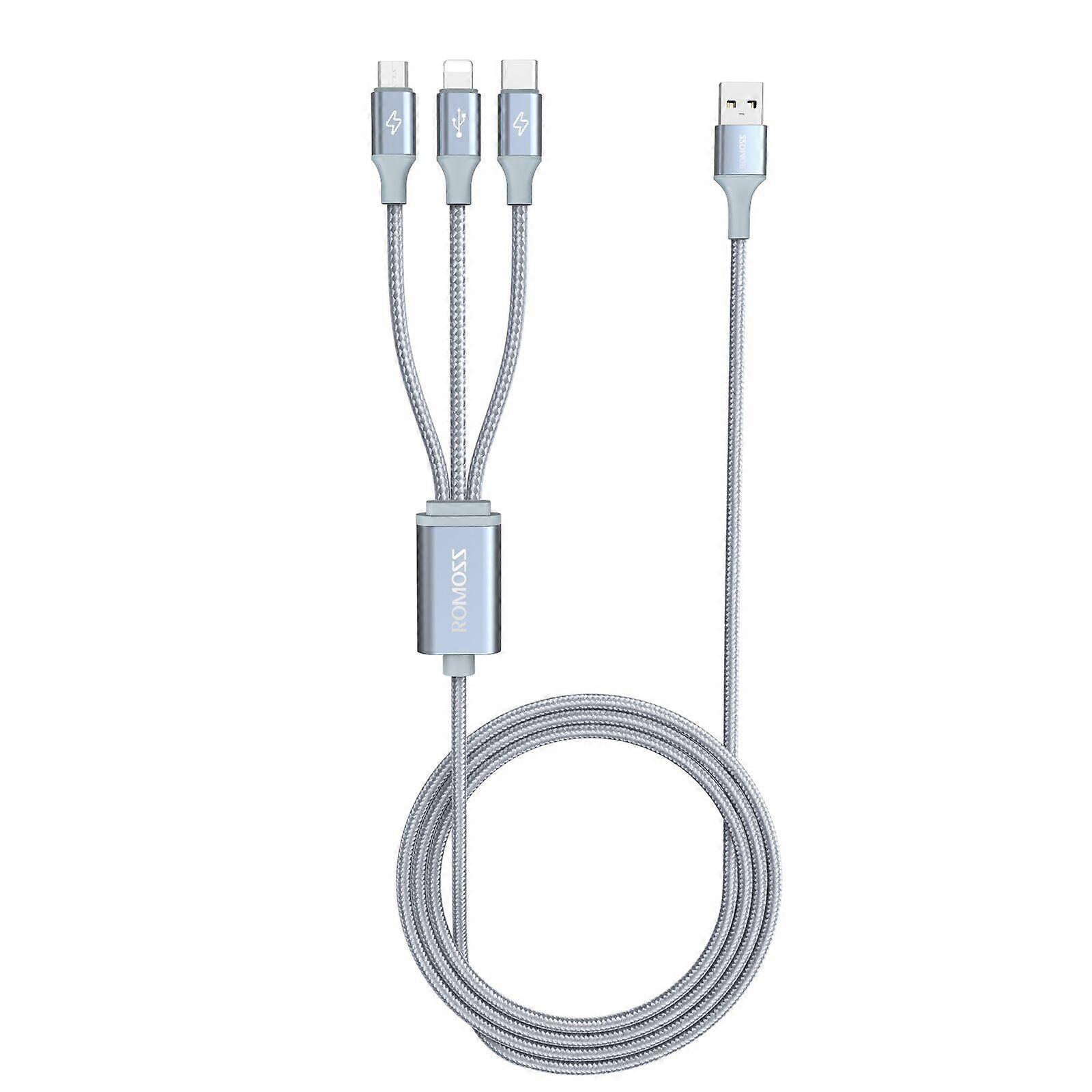ROMOSS CB25A 1M Data Cable - Fast Charging, Durable Design, Universal Compatibility
