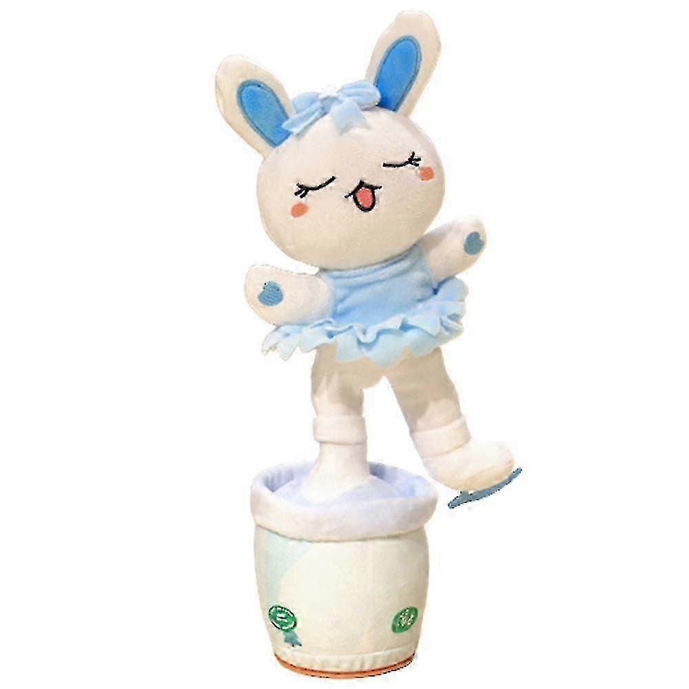 Electric Dancing Sunflower Stuffed Plush Doll Singing Twisting Rabbit Plush Toy