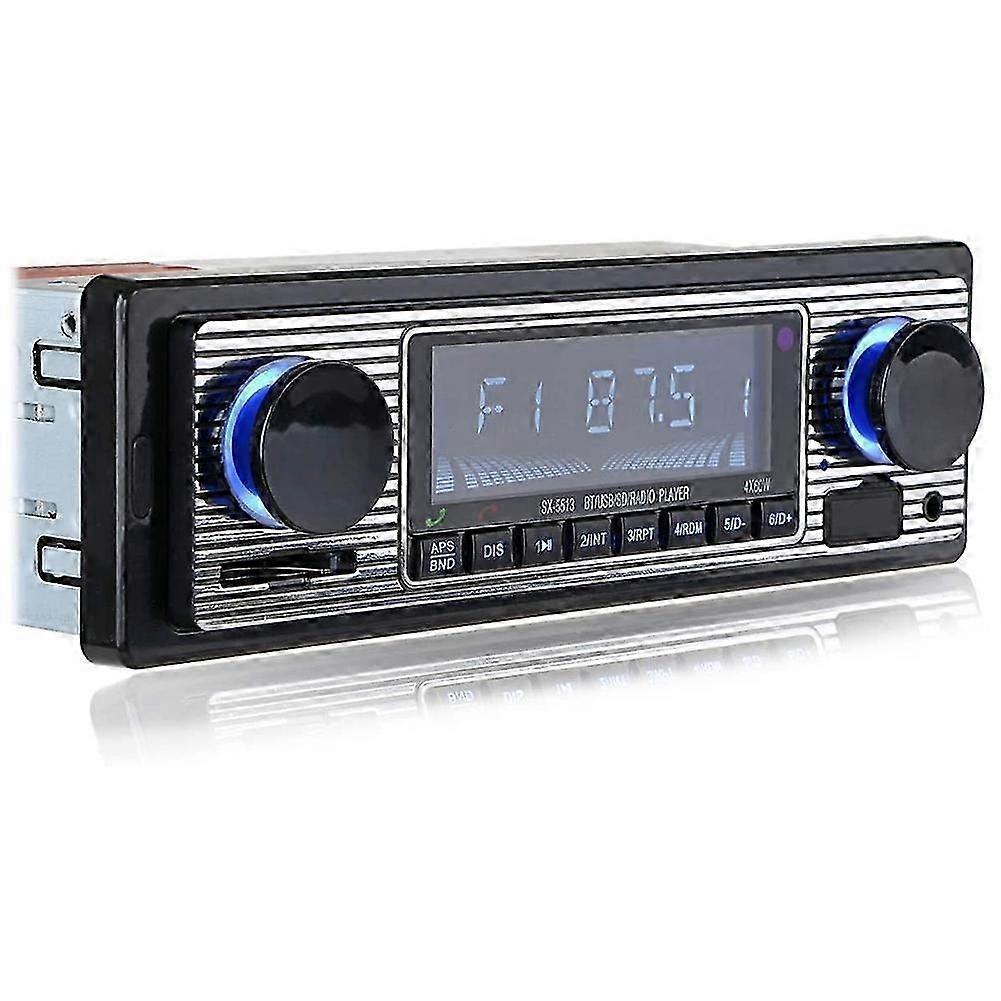 Vintage car stereo for auto with wireless MP3 playback