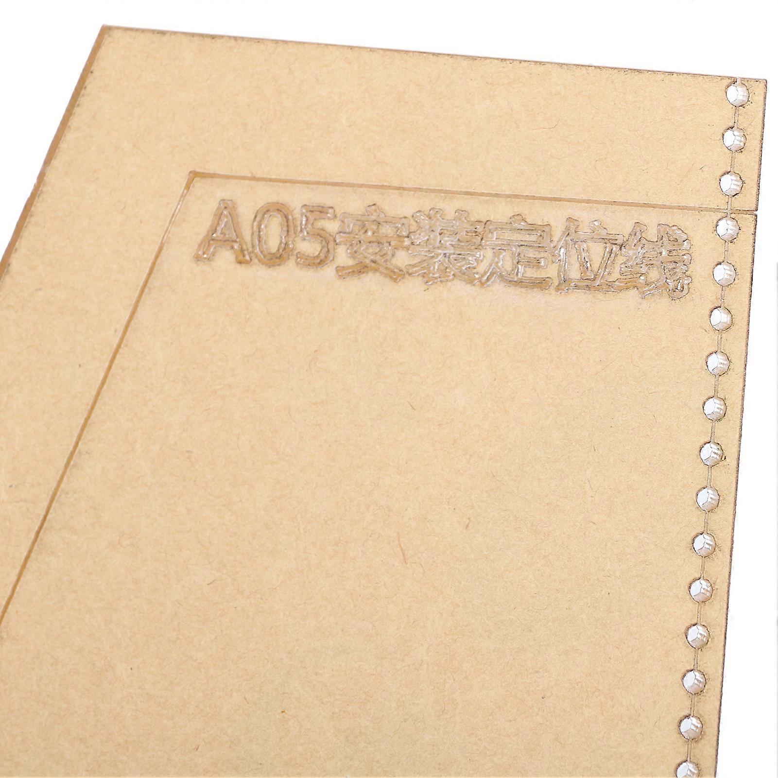 Clear Acrylic Wallet Pattern Stencil Template Passport Set Leather Hand Craft DIY Tool