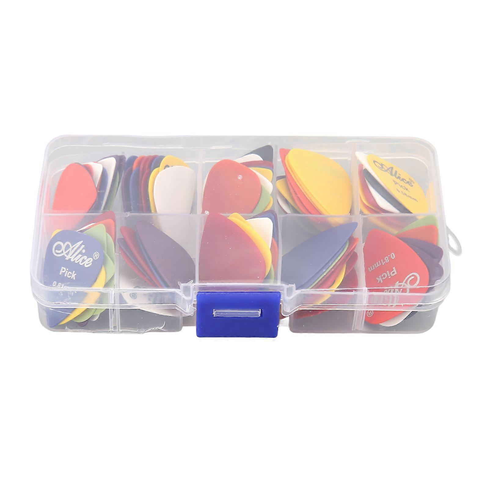 100Pcs Guitar Pick Set ABS Frosted Anti Slip Portable Professional Guitar Pick Replacement
