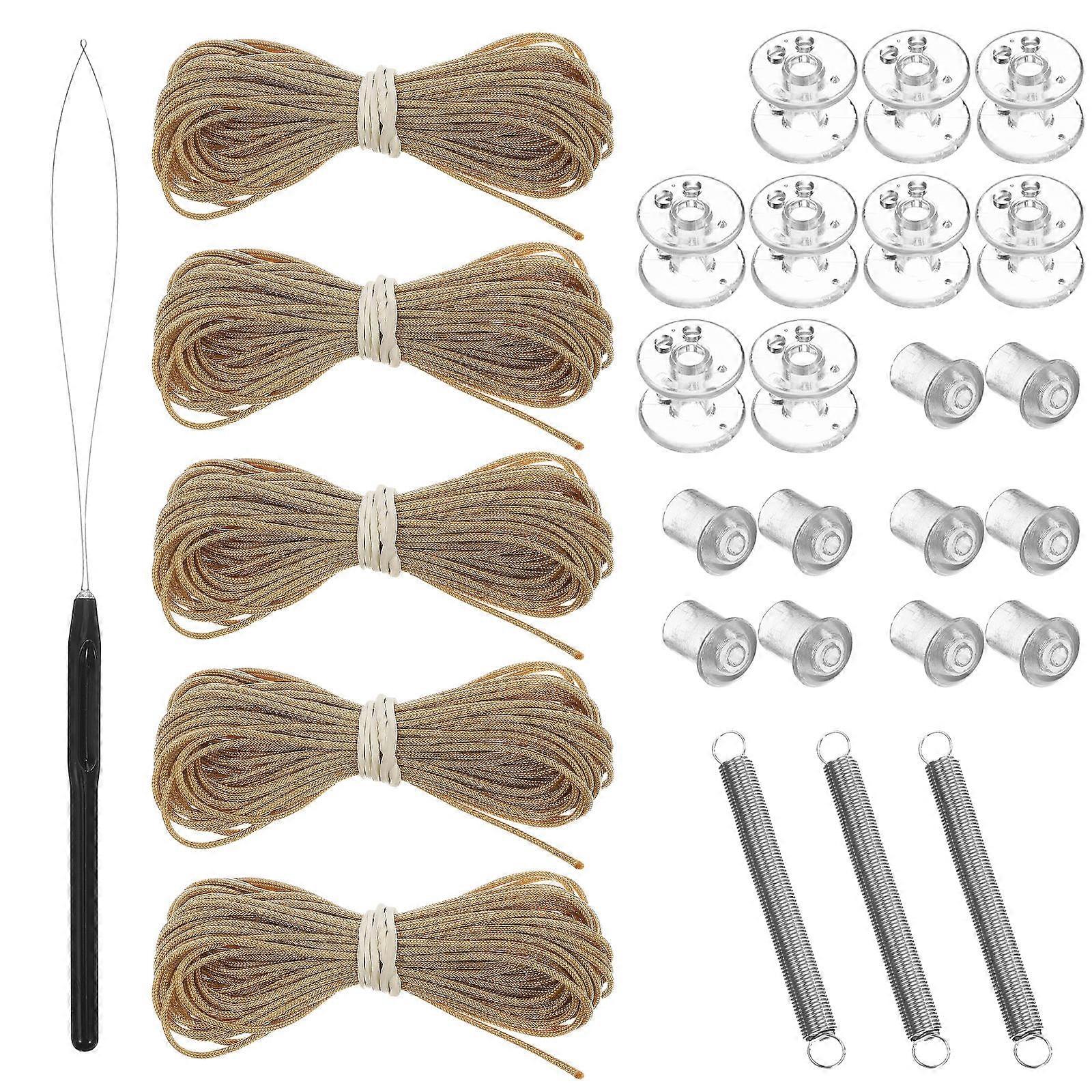 RV Pleated Shade Repair Kit Easy Installation Accessories for Window Shade Restringing and Rail End Repairs with Stylish Design