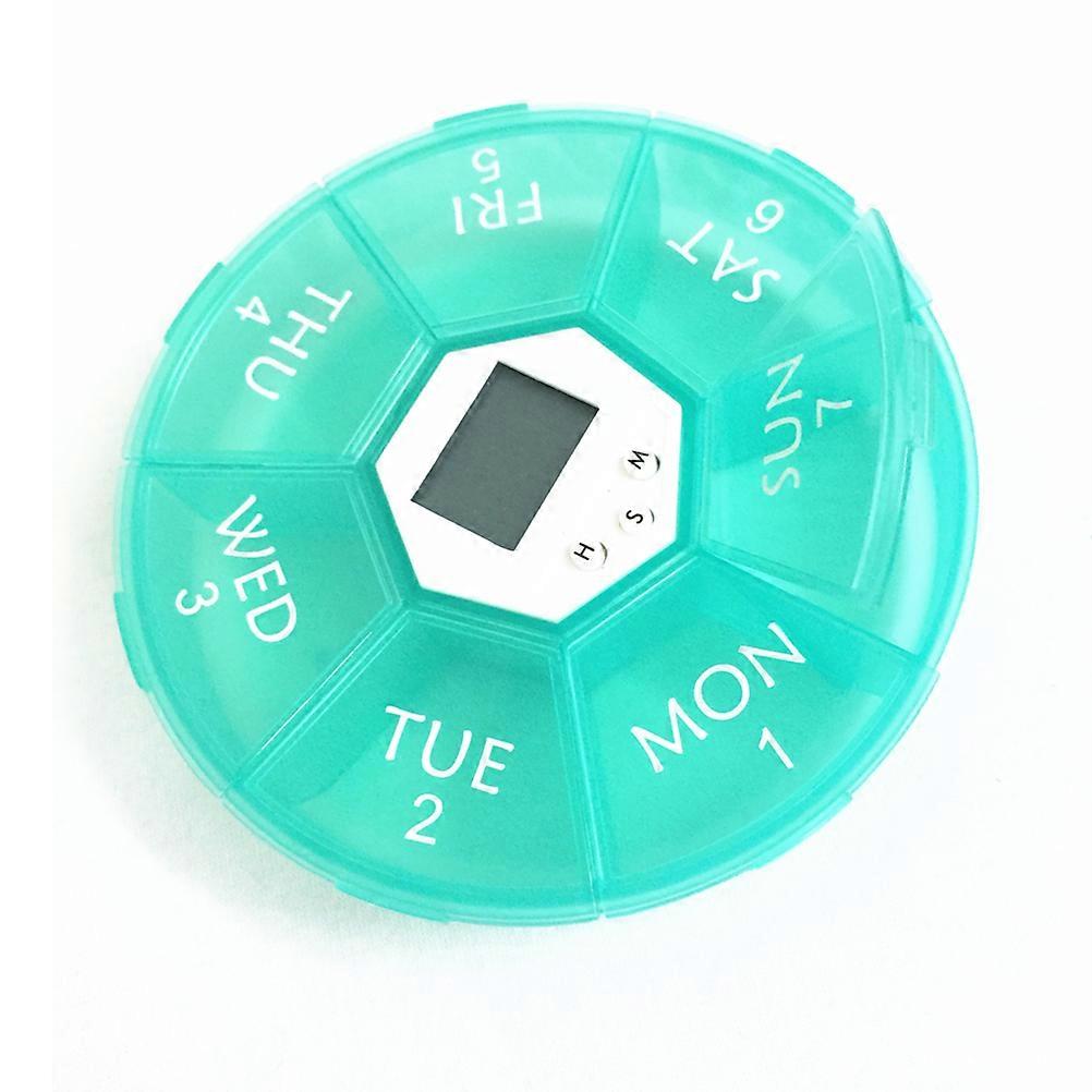 Reminder For Bottle Portable Electronic Timer With Countdown Timer Audible Alarm Date Display Smart Case Reminder Green 1Pack